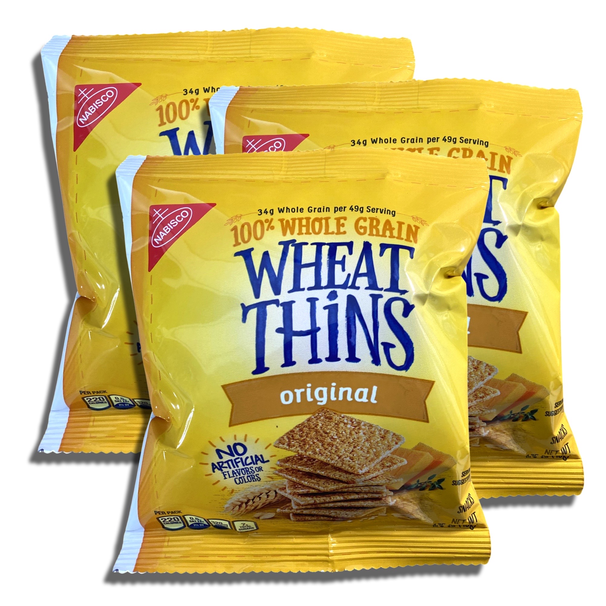 Whole Grain Cracker Wheat Thins 1.75 Oz, 30 Pack 3