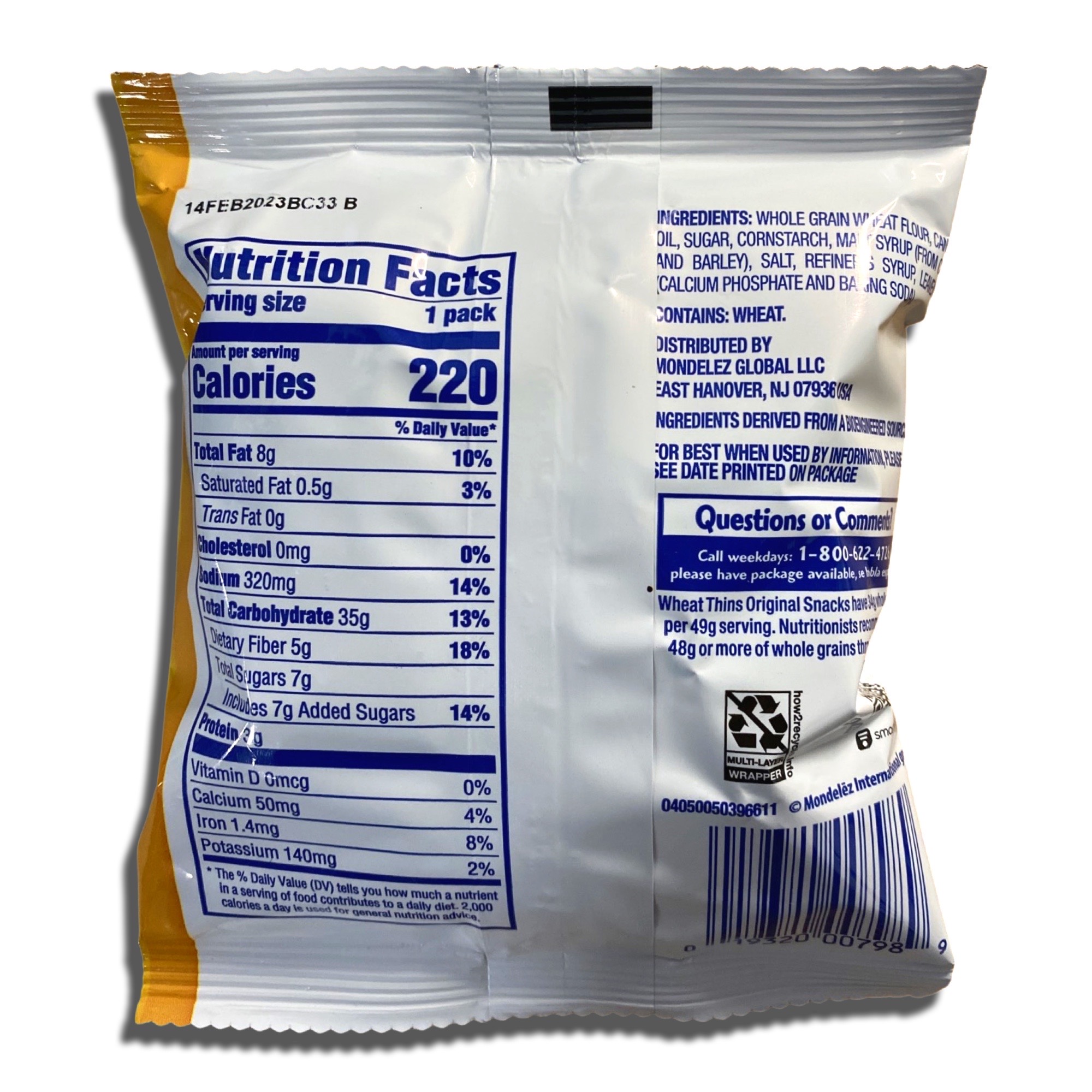 Whole Grain Cracker Wheat Thins 1.75 Oz, 30 Pack 8