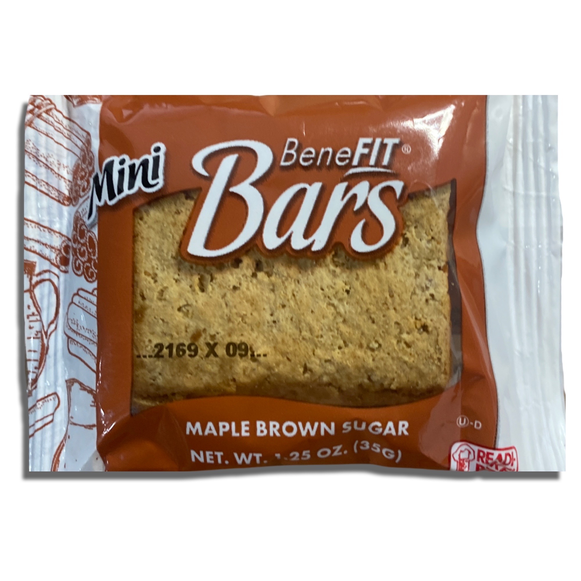 Mini Benefit Bars by Readi-Bake   1.25 Ounce | Value Pack of 16 (Maple Brown Sugar) 2