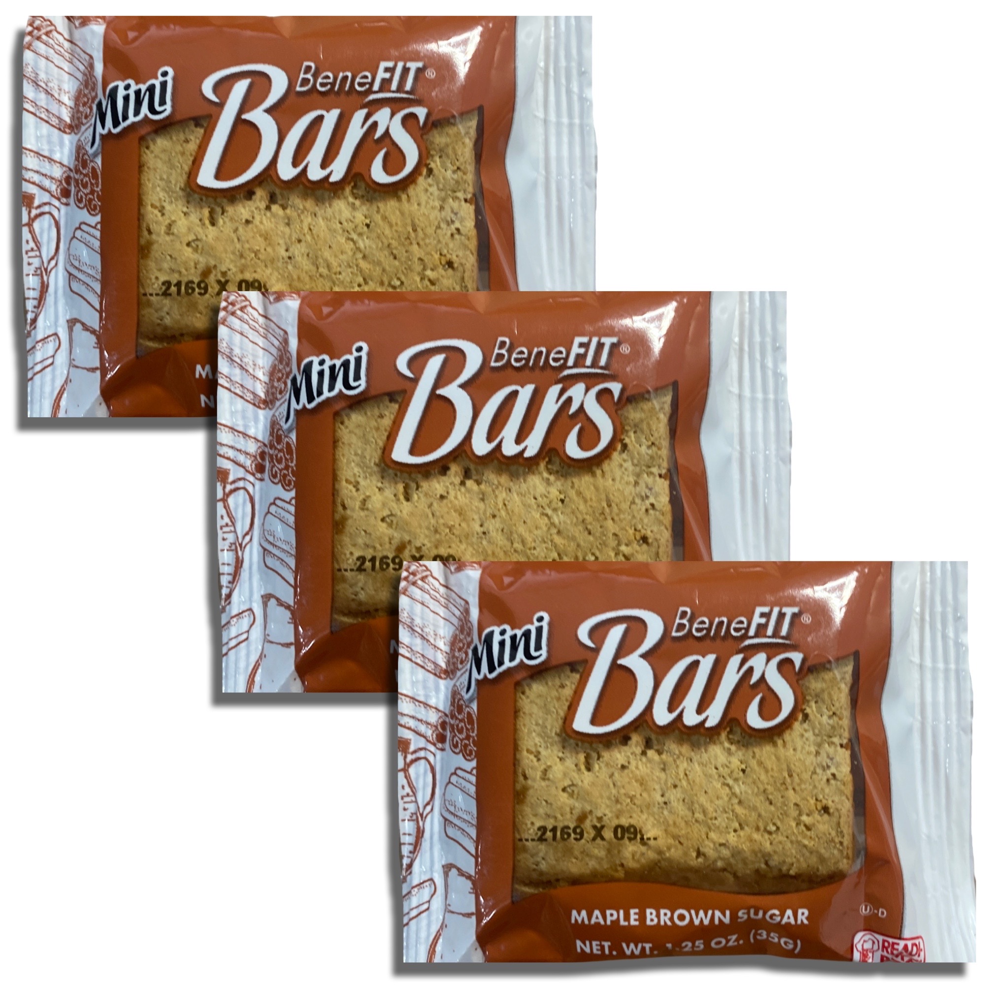 Mini Benefit Bars by Readi-Bake   1.25 Ounce | Value Pack of 16 (Maple Brown Sugar) 6