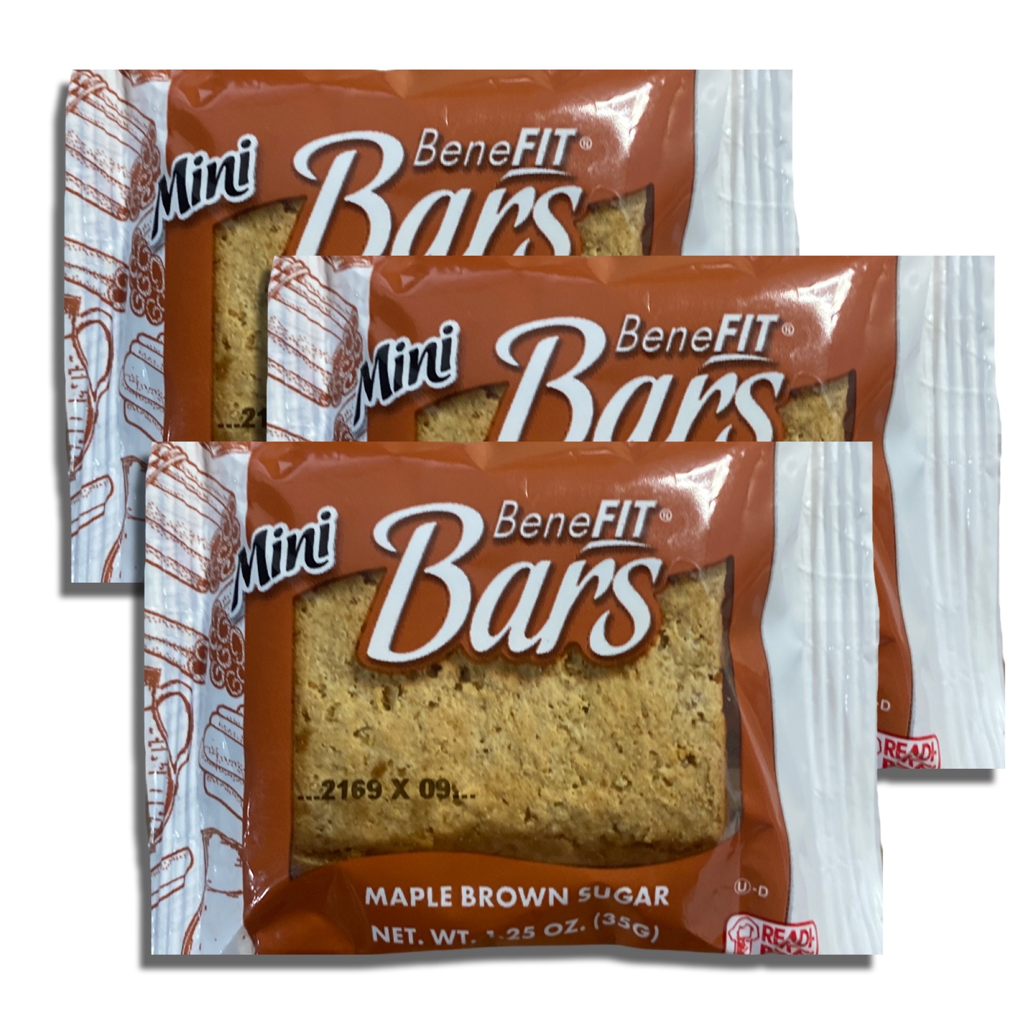 Mini Benefit Bars by Readi-Bake   1.25 Ounce | Value Pack of 16 (Maple Brown Sugar) 4