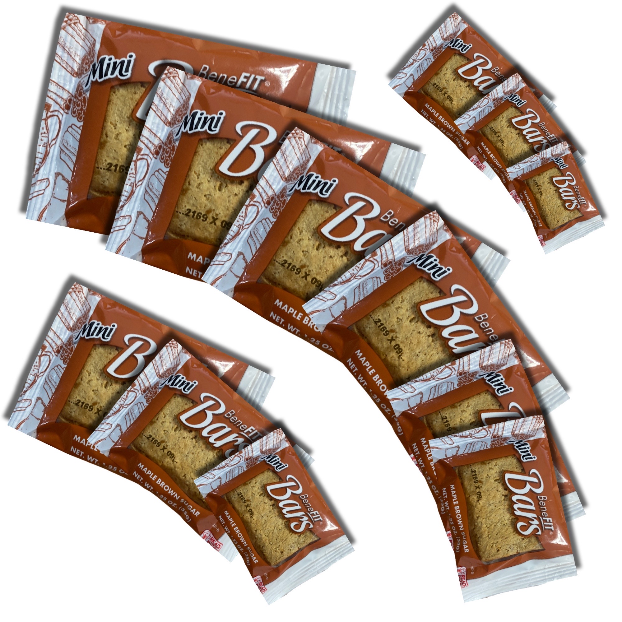 Mini Benefit Bars by Readi-Bake   1.25 Ounce | Value Pack of 16 (Maple Brown Sugar) 7
