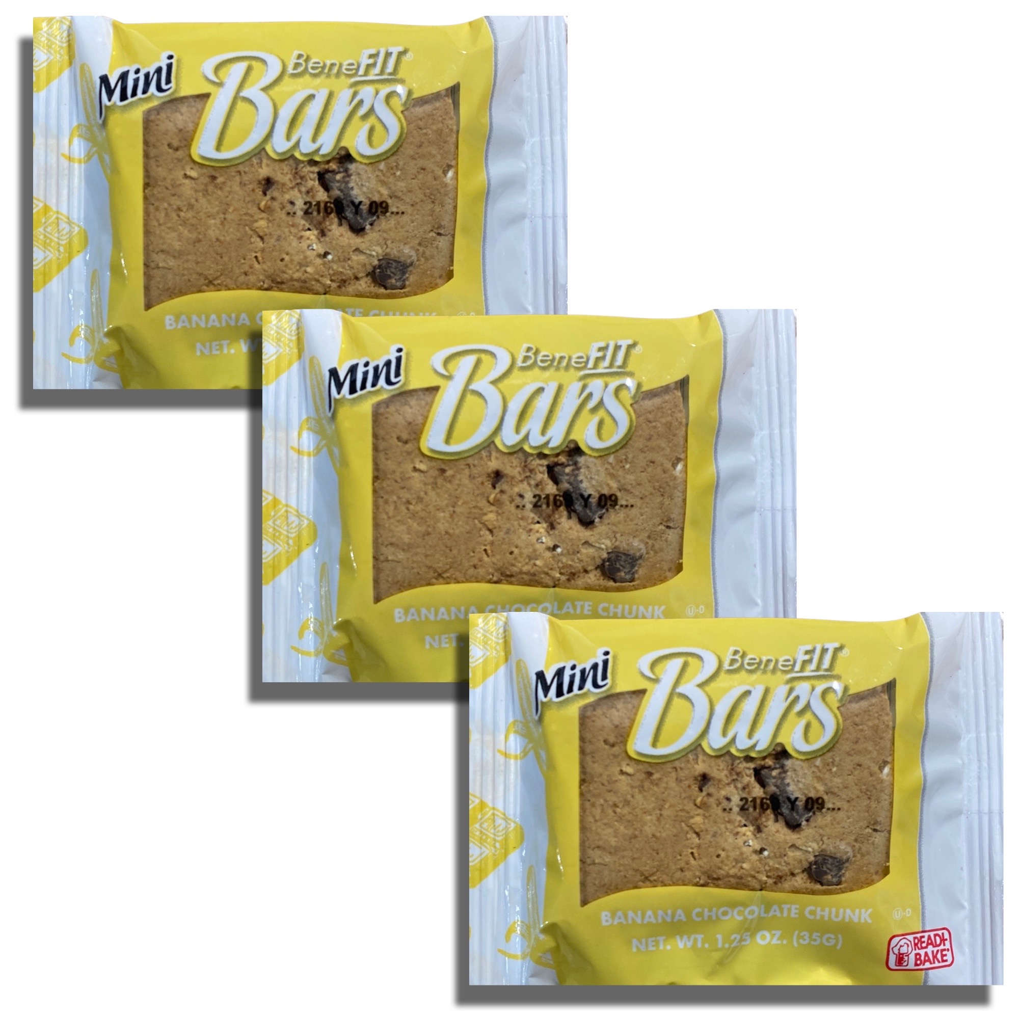 Mini Benefit Bars by Readi-Bake   1.25 Ounce | Value Pack of 16 (Banana Chocolate Chunk) 7