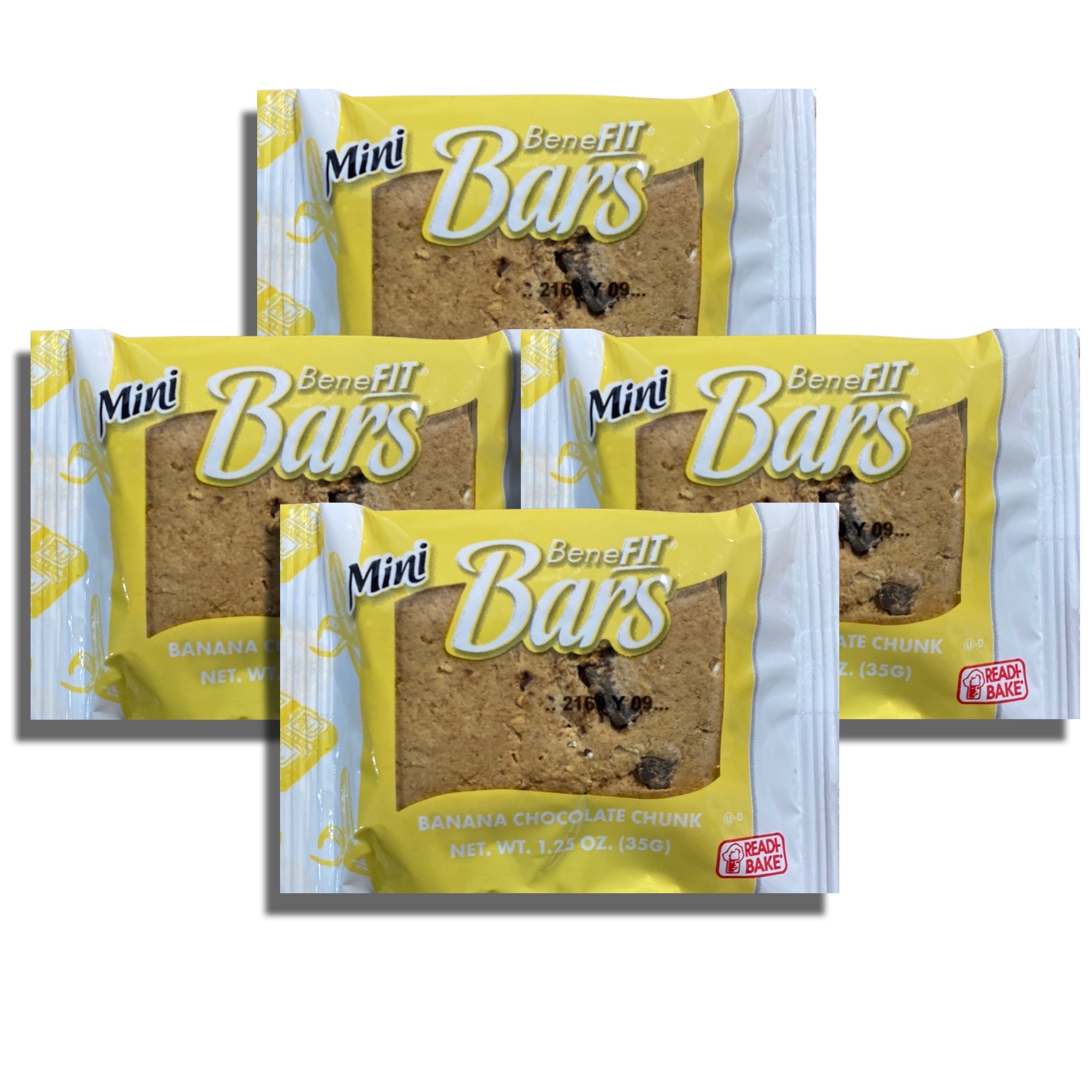 Mini Benefit Bars by Readi-Bake   1.25 Ounce | Value Pack of 16 (Banana Chocolate Chunk) 5