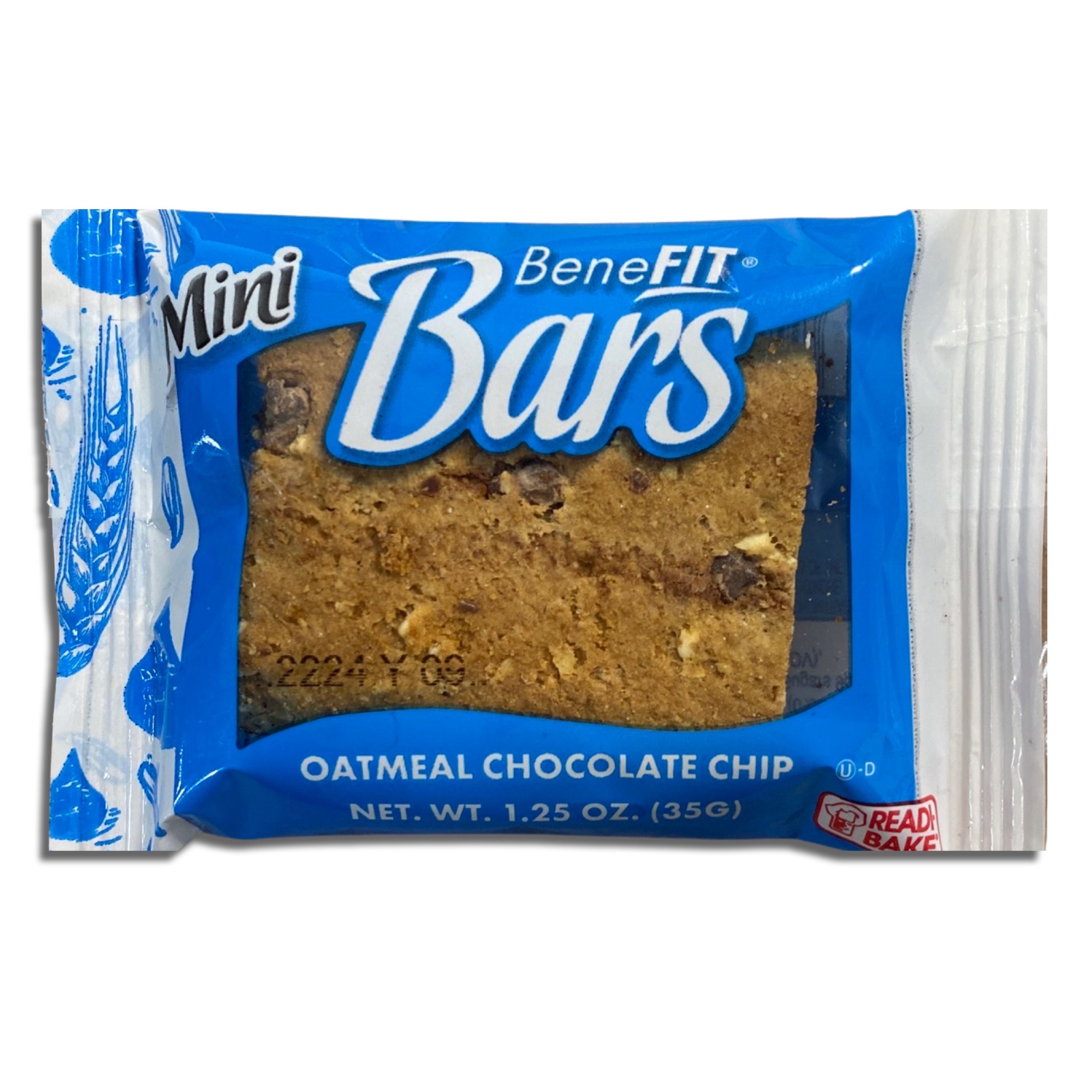 Oatmeal Chocolate Chip Mini Benefit Bars by Readi-Bake   1.25 Ounce | Value Pack of 16 2