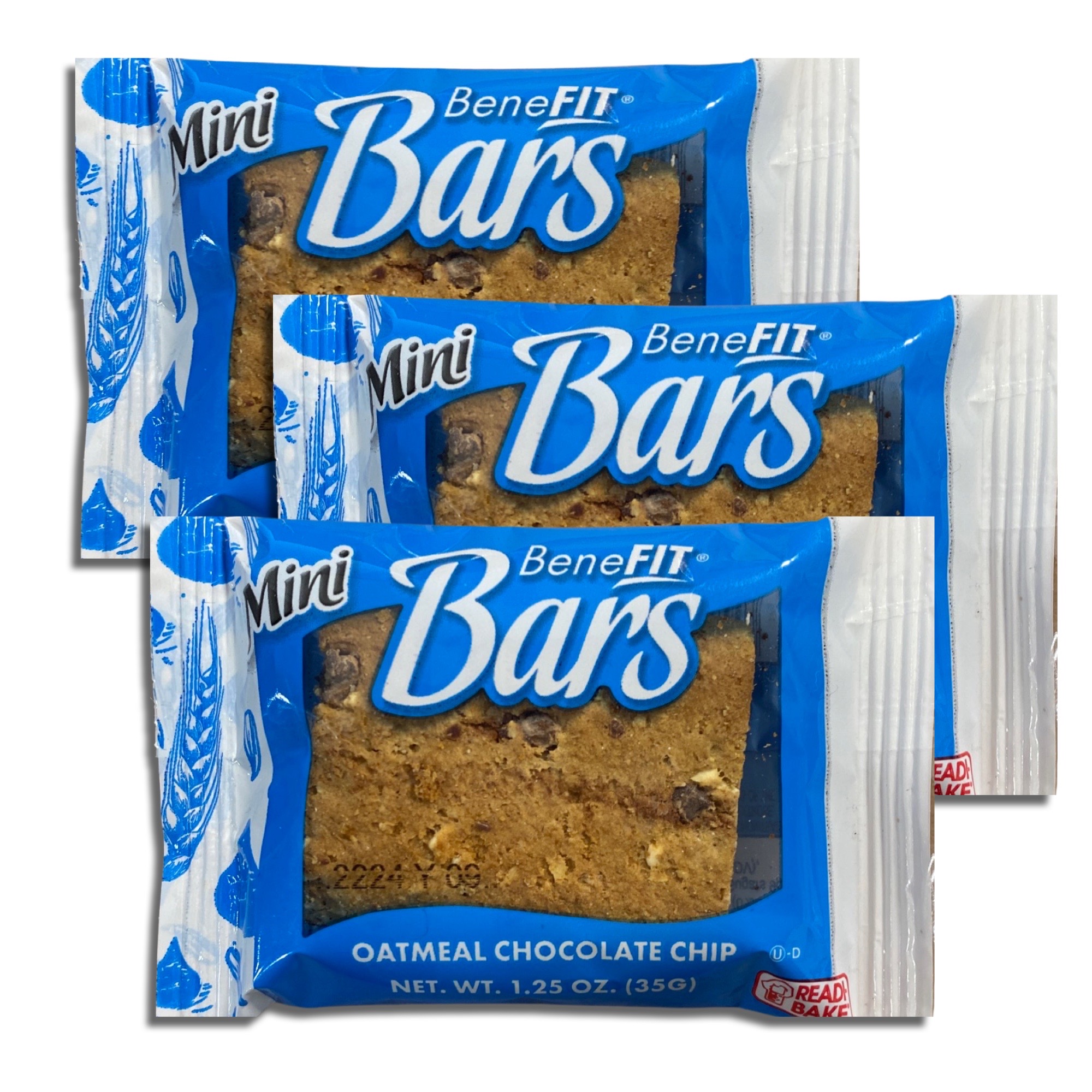 Oatmeal Chocolate Chip Mini Benefit Bars by Readi-Bake   1.25 Ounce | Value Pack of 16 4