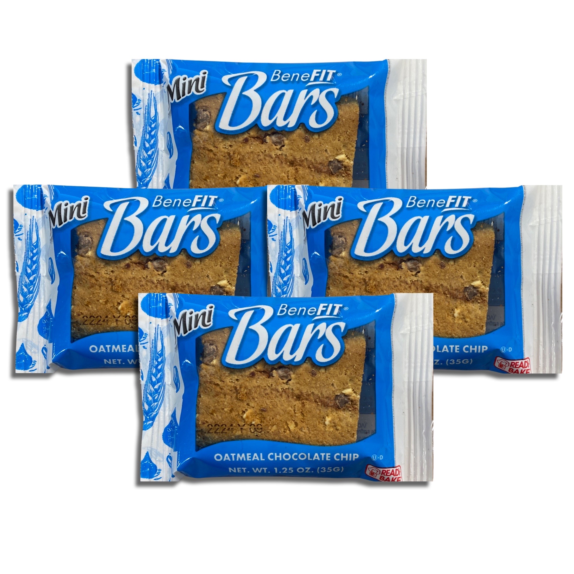 Oatmeal Chocolate Chip Mini Benefit Bars by Readi-Bake   1.25 Ounce | Value Pack of 16 5
