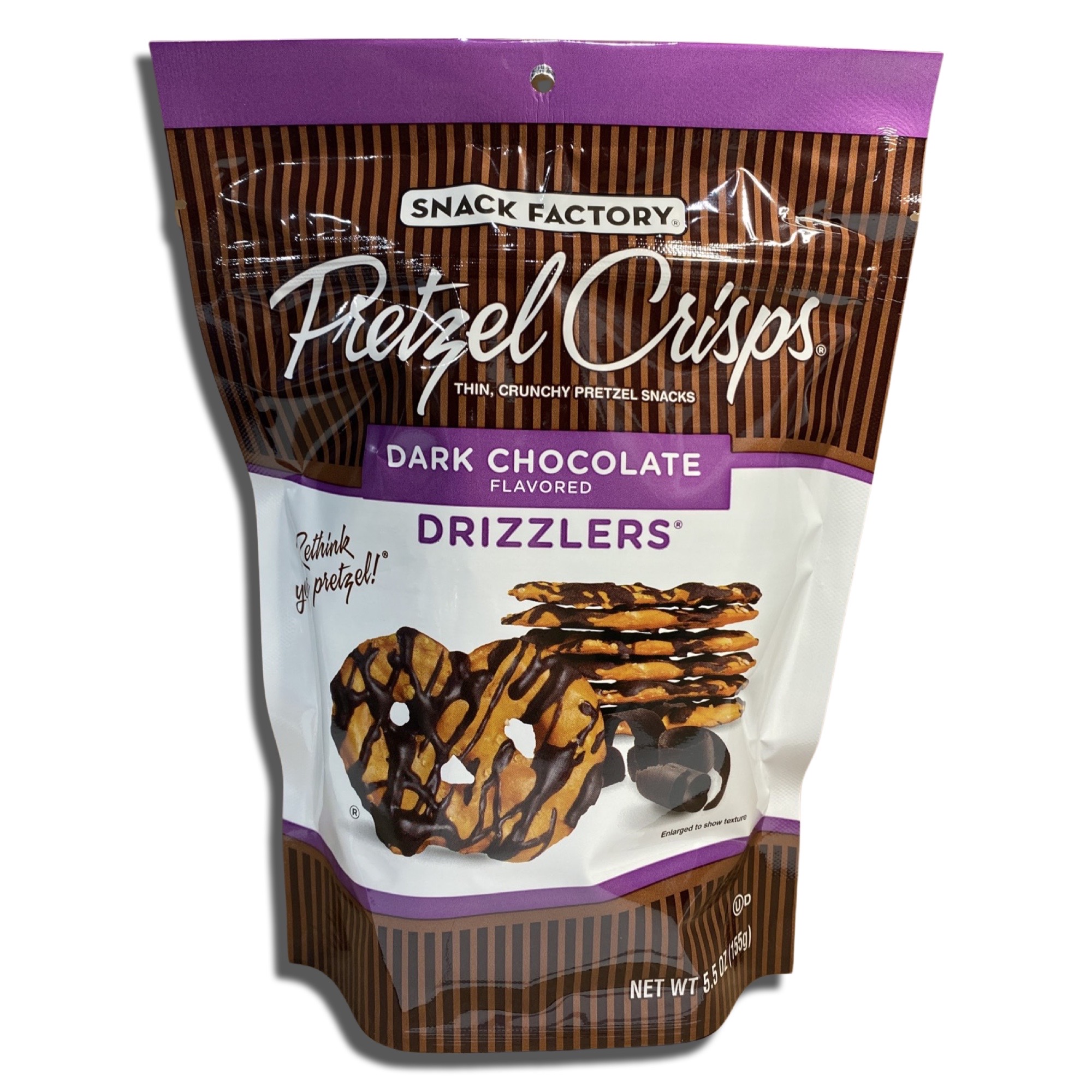 Snack Factory Dark Chocolate Pretzel Crisps Drizzlers 5.5 Ounce, 2 Packs 3