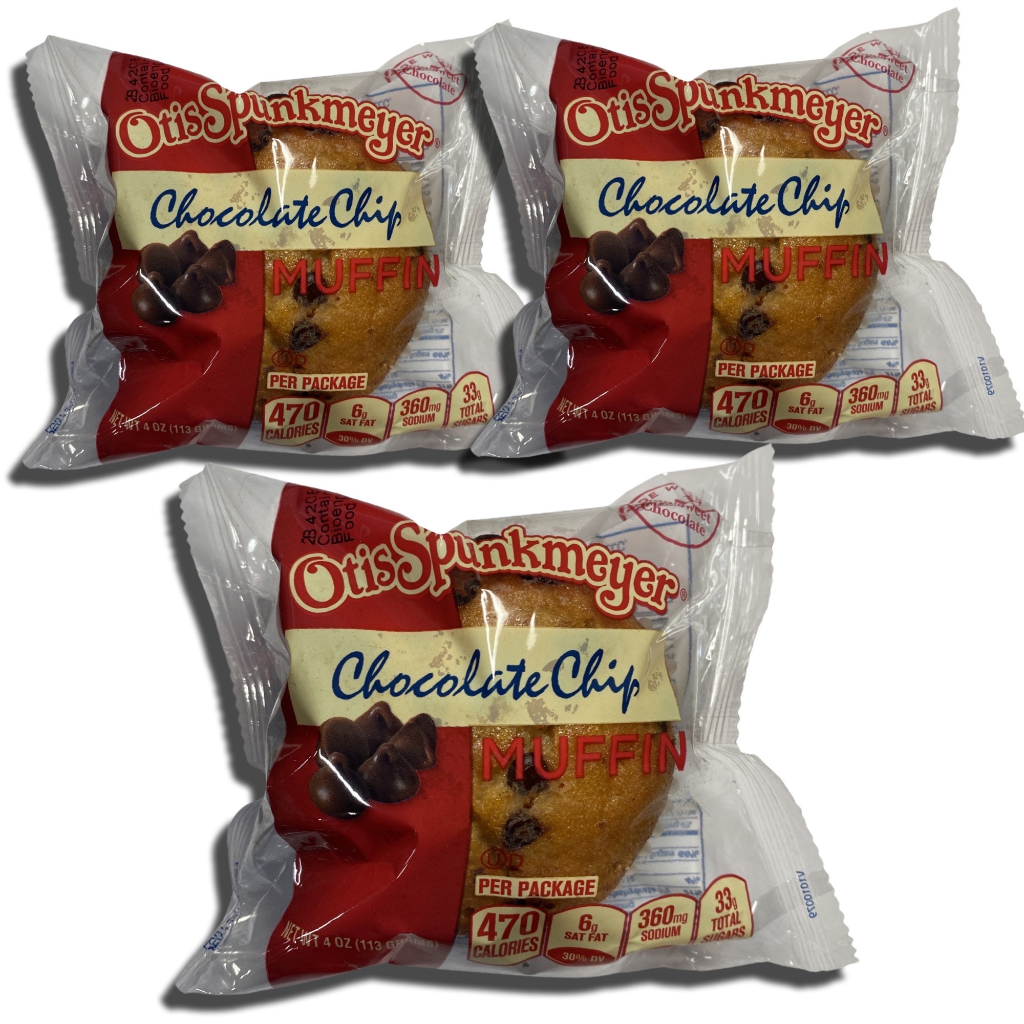 Individually Wrapped Chocolate Chip Muffins by Otis Spunkmeyer | 4 Ounce | Pack of 12 5