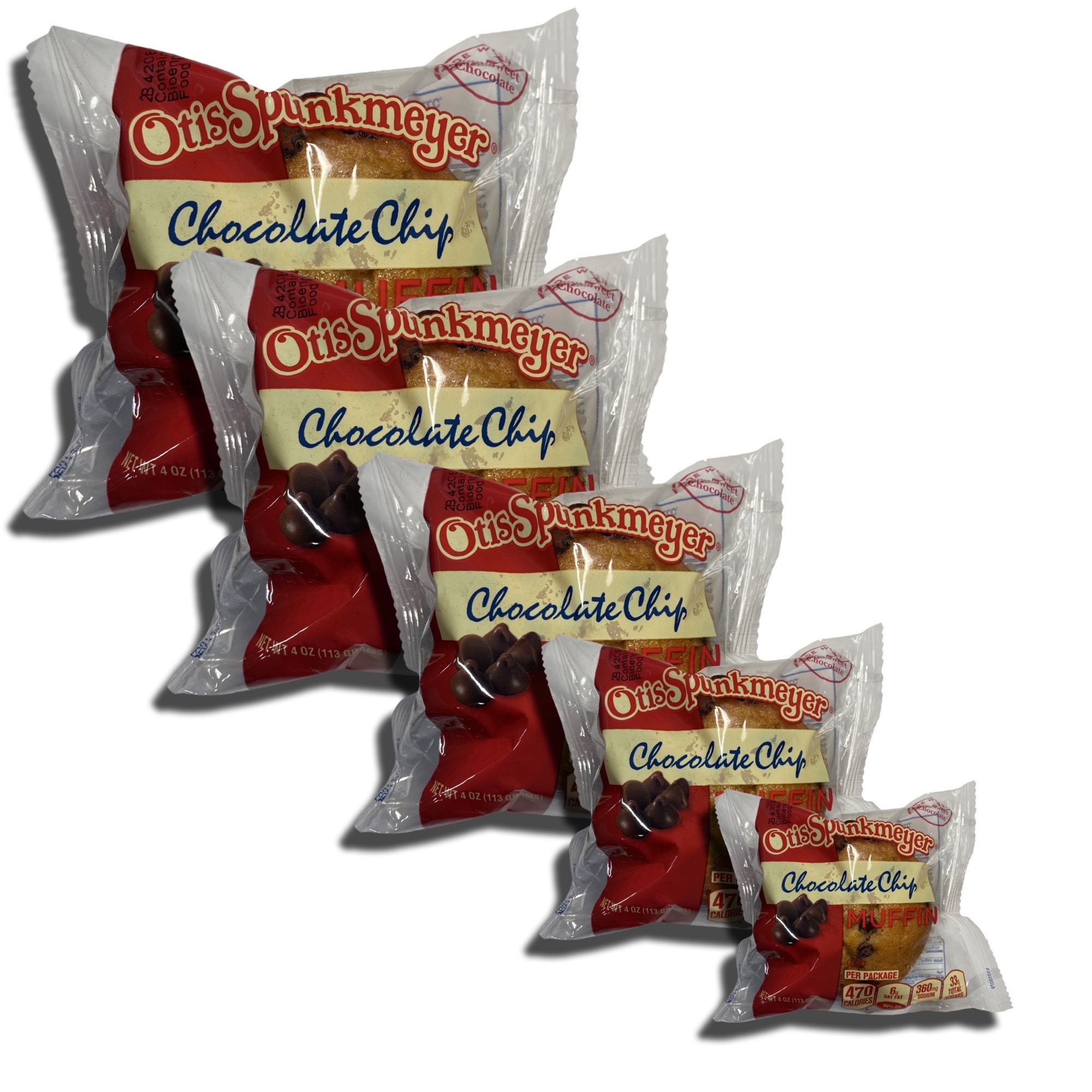 Individually Wrapped Chocolate Chip Muffins by Otis Spunkmeyer | 4 Ounce | Pack of 12 3