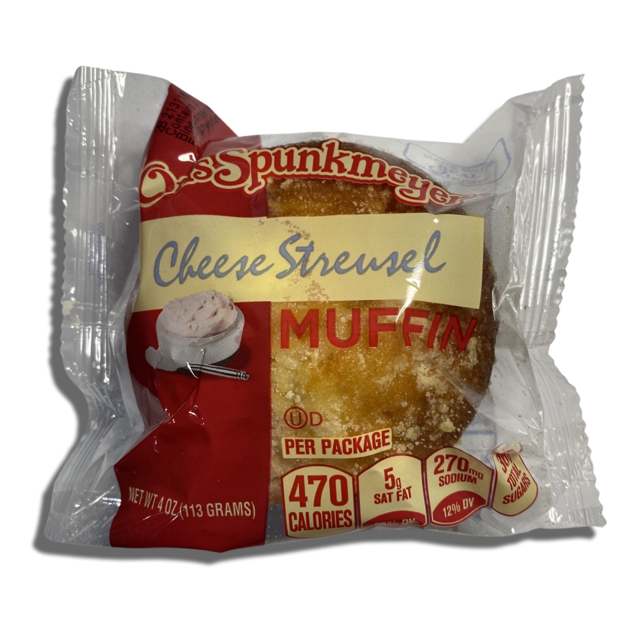Otis Spunkmeyer Individually Wrapped Cheese Streusel Muffins | 4 OZ, 12 2