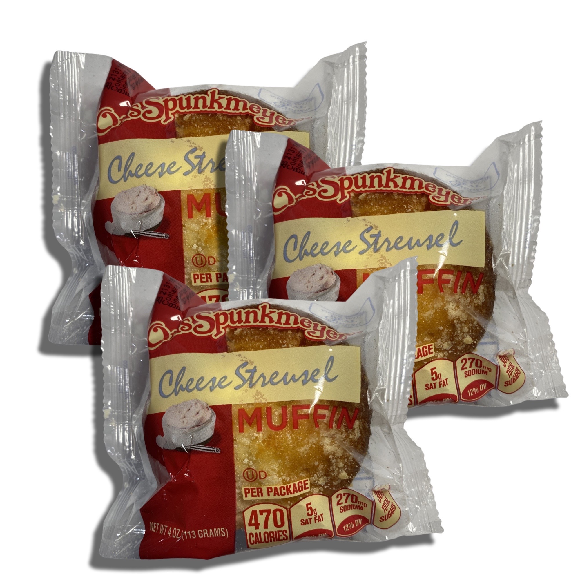 Otis Spunkmeyer Individually Wrapped Cheese Streusel Muffins | 4 OZ, 12 4