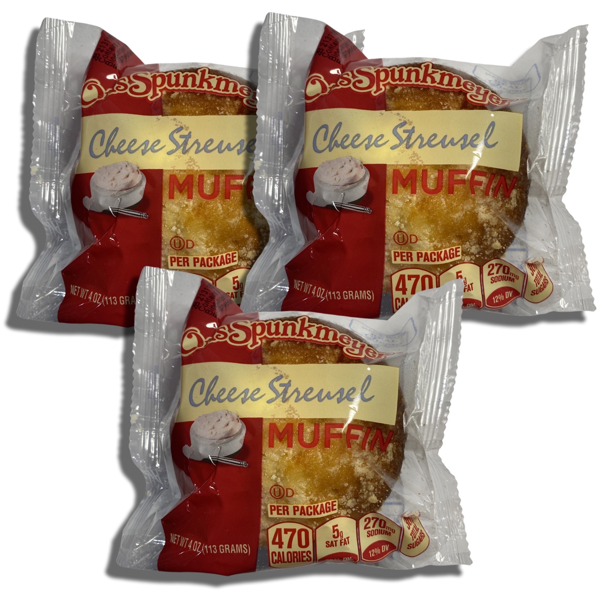 Otis Spunkmeyer Individually Wrapped Cheese Streusel Muffins | 4 OZ, 12 5