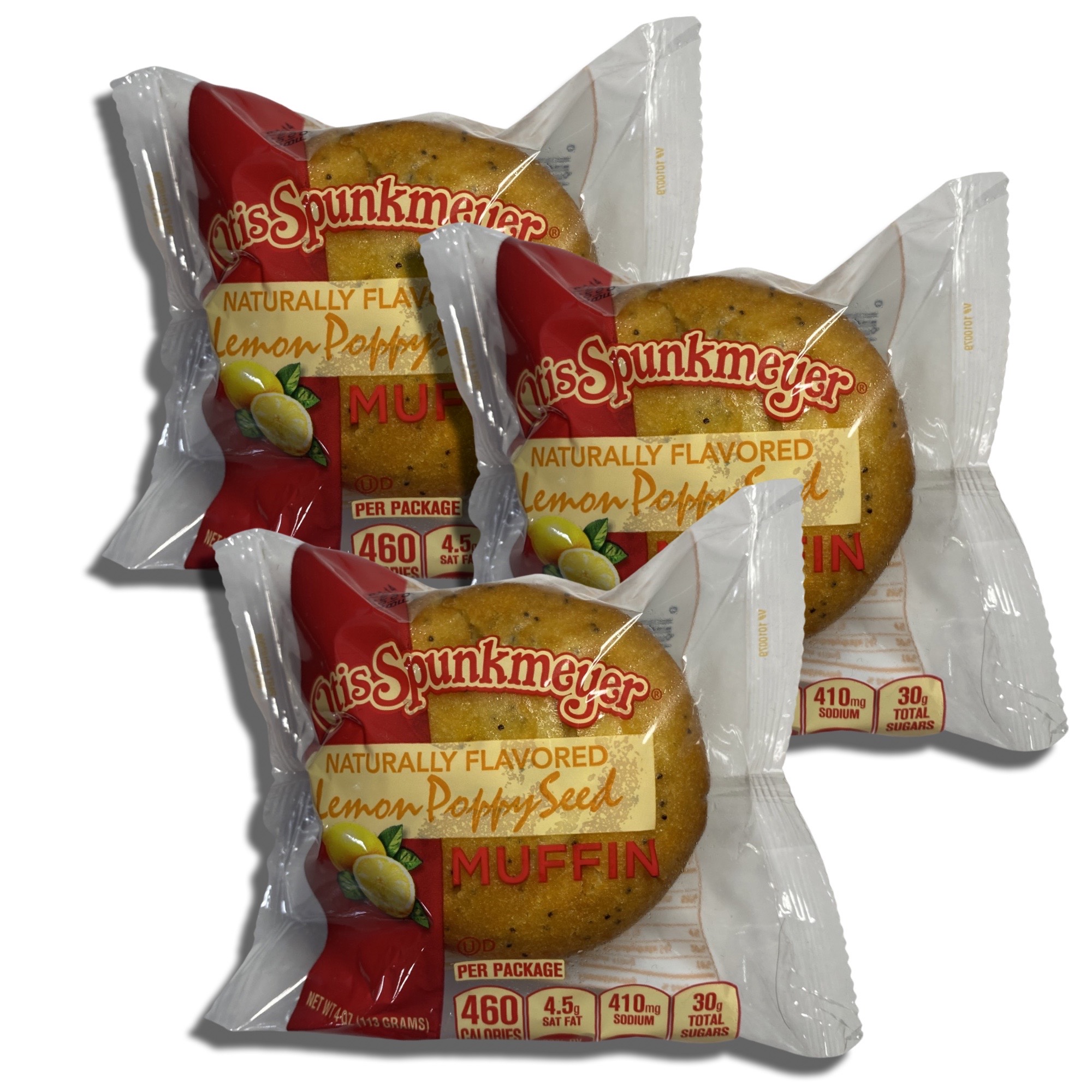 Individually Wrapped Lemon Muffins by Otis Spunkmeyer | 4 Ounce | Pack of 12 4