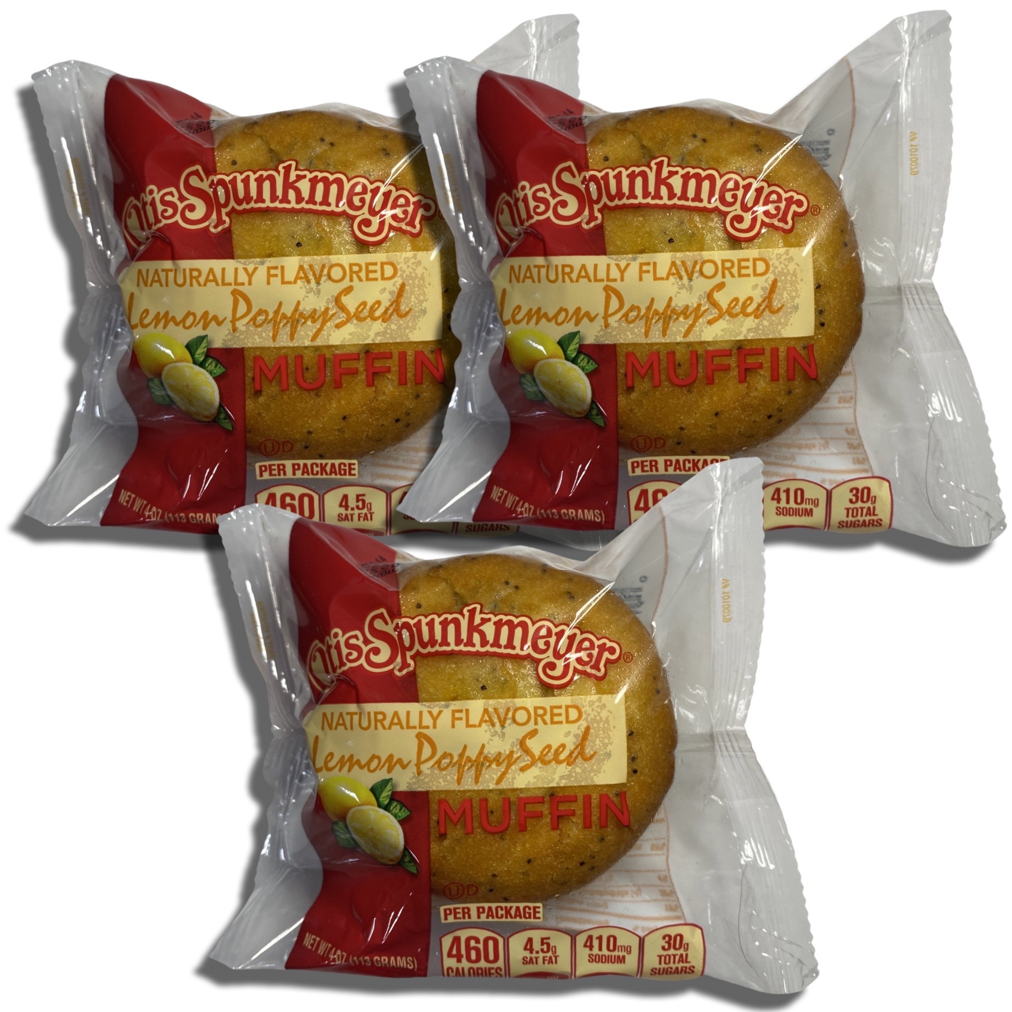Individually Wrapped Lemon Muffins by Otis Spunkmeyer | 4 Ounce | Pack of 12 5