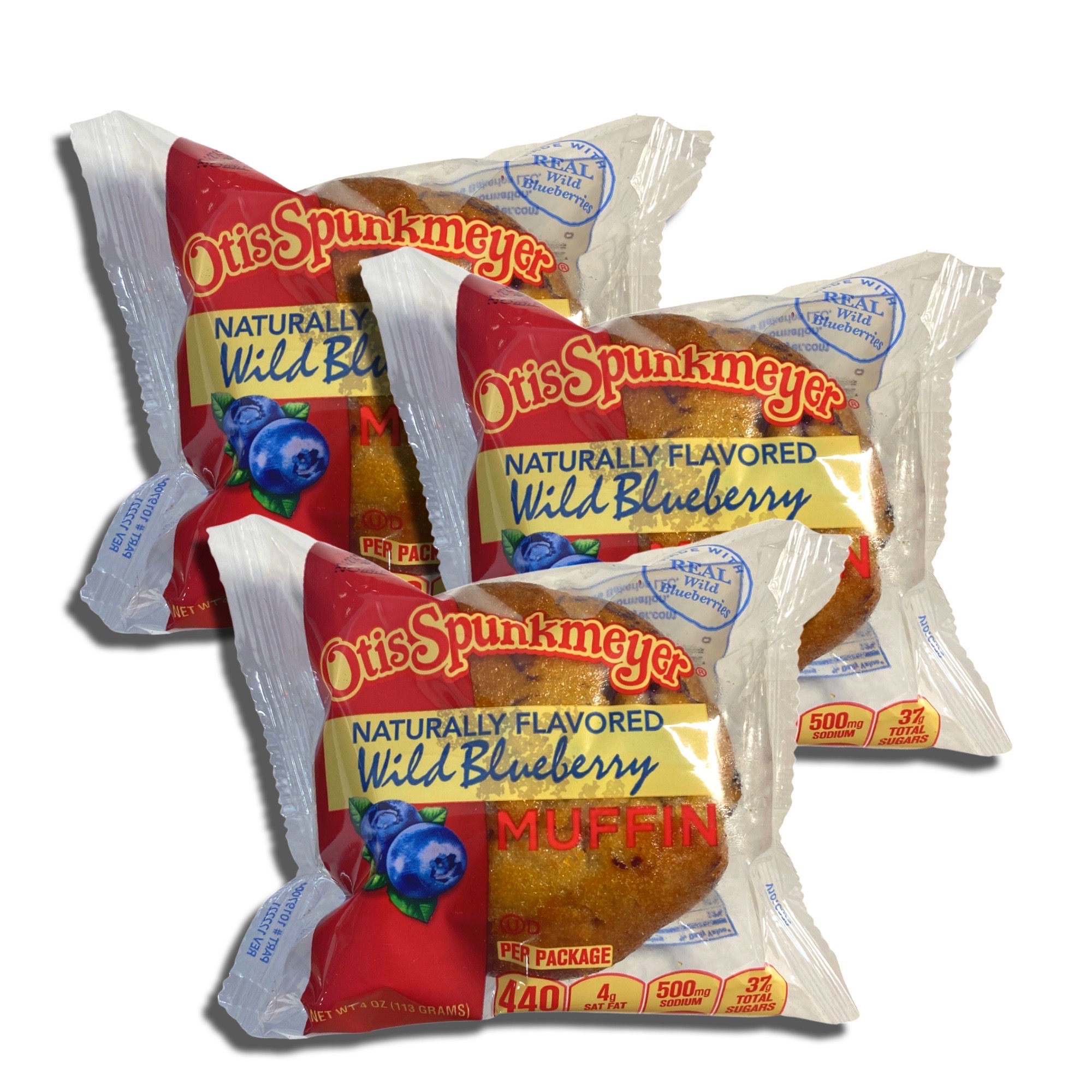 Otis Spunkmeyer Individually Wrapped Wild Blueberry Muffins| 4 Oz, 12 Pack 4