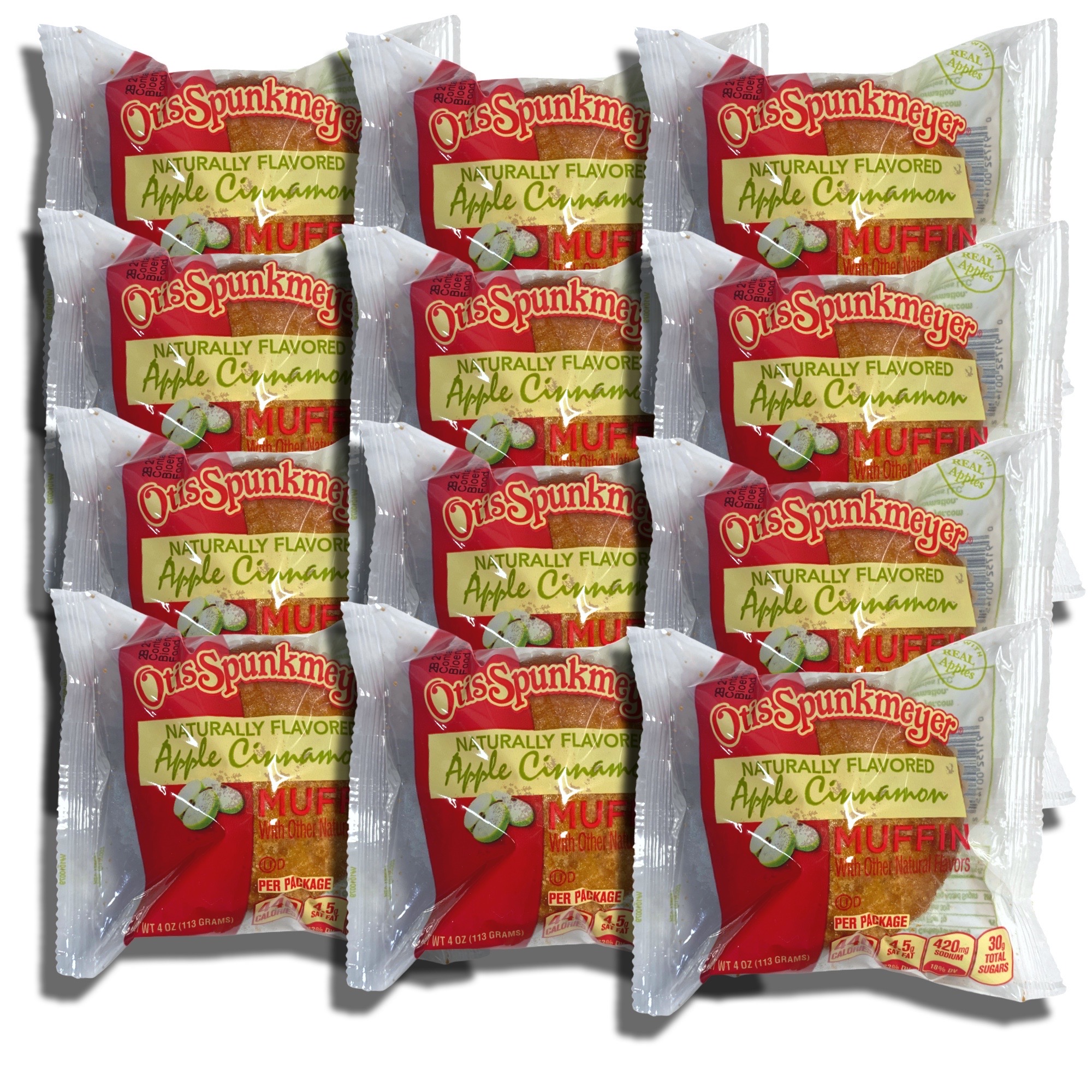 Otis Spunkmeyer Individually Wrapped Apple Cinnamon Muffins, 4 Oz | 12 Ct
