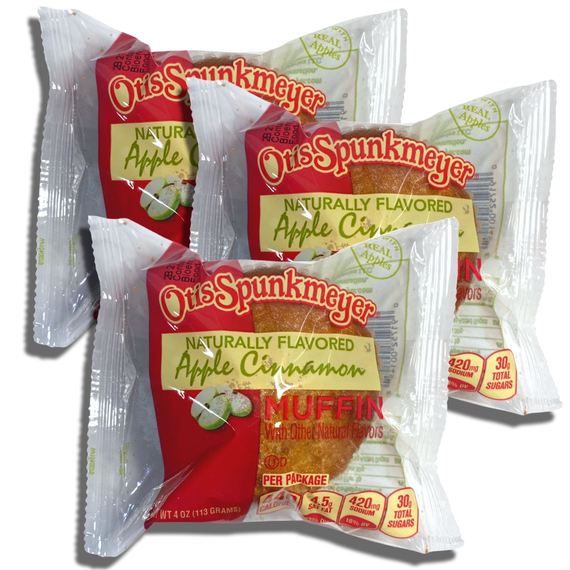 Otis Spunkmeyer Individually Wrapped Apple Cinnamon Muffins, 4 Oz | 12 Ct 4