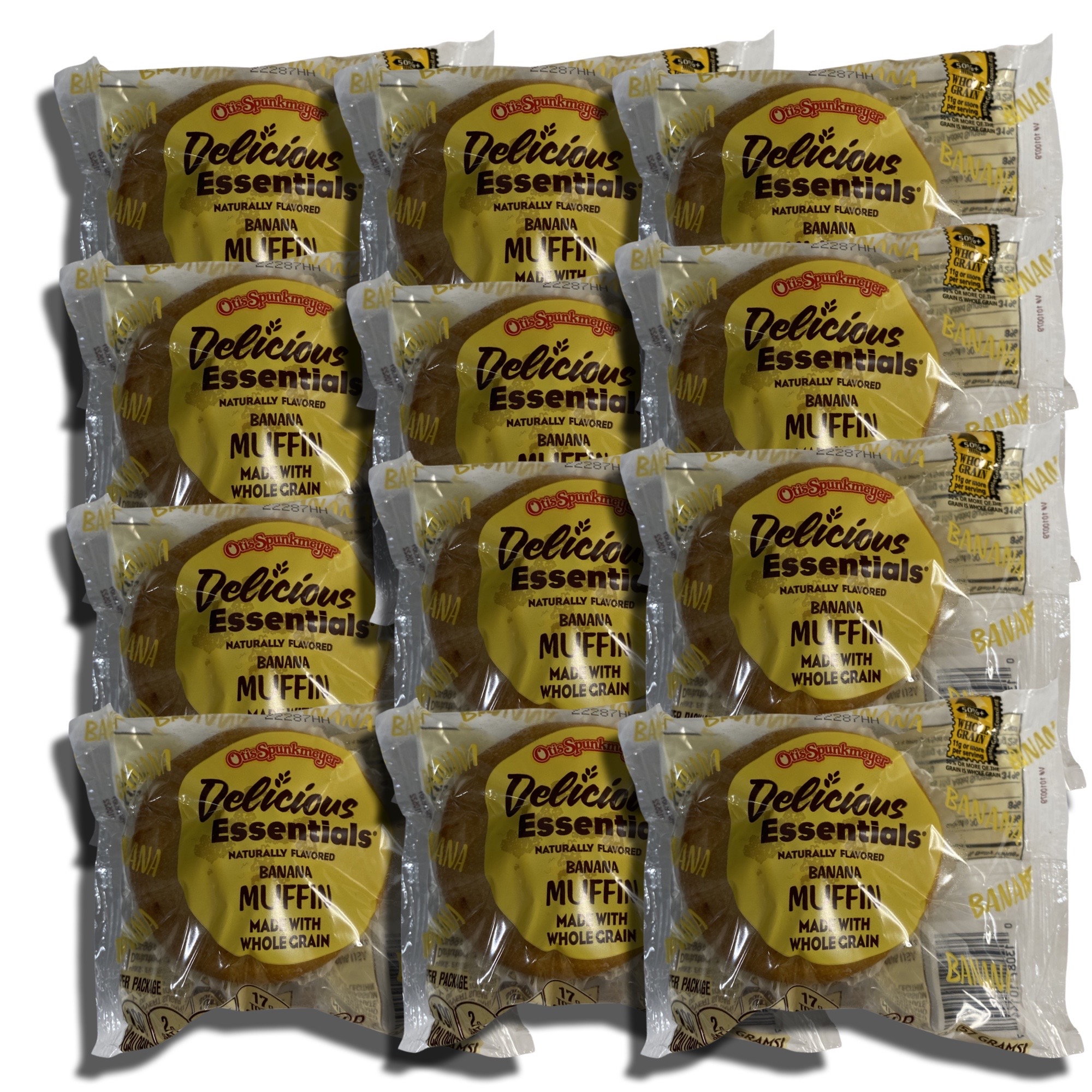 Delicious Essentials Banana Muffins Individually Wrapped, Otis Spunkmeyer | 12 Ct 2