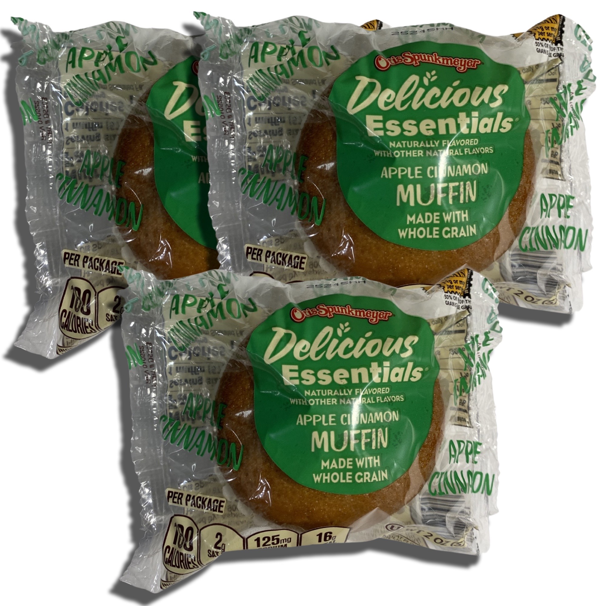 Delicious Essentials Apple Cinnamon Muffins Individually Wrapped, Baked by Otis Spunkmeyer | Value Pack of 12 5