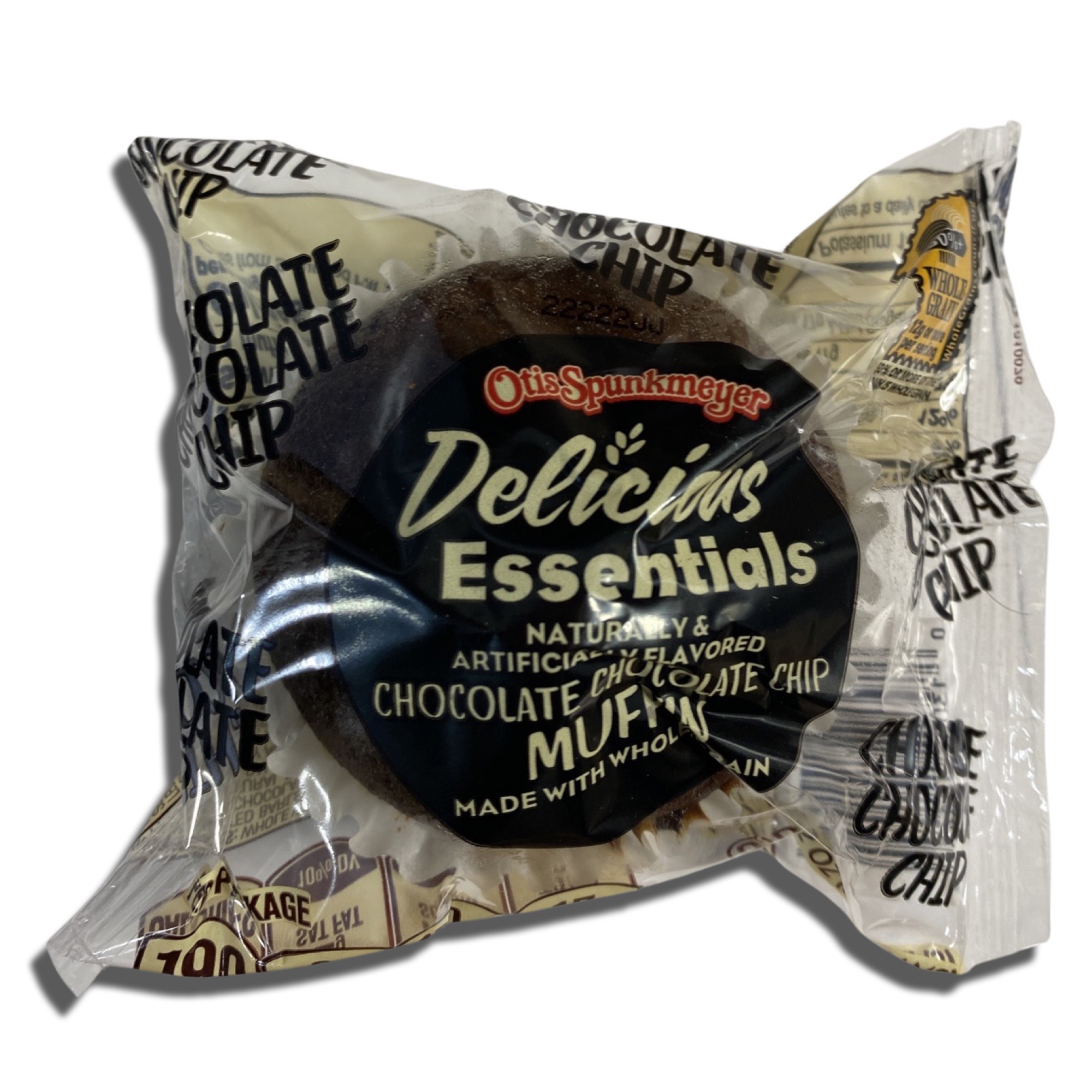 Delicious Essentials Individually Chocolate Chocolate Chip Wrapped Muffins | Baked by Otis Spunkmeyer | Value Pack of 12 3