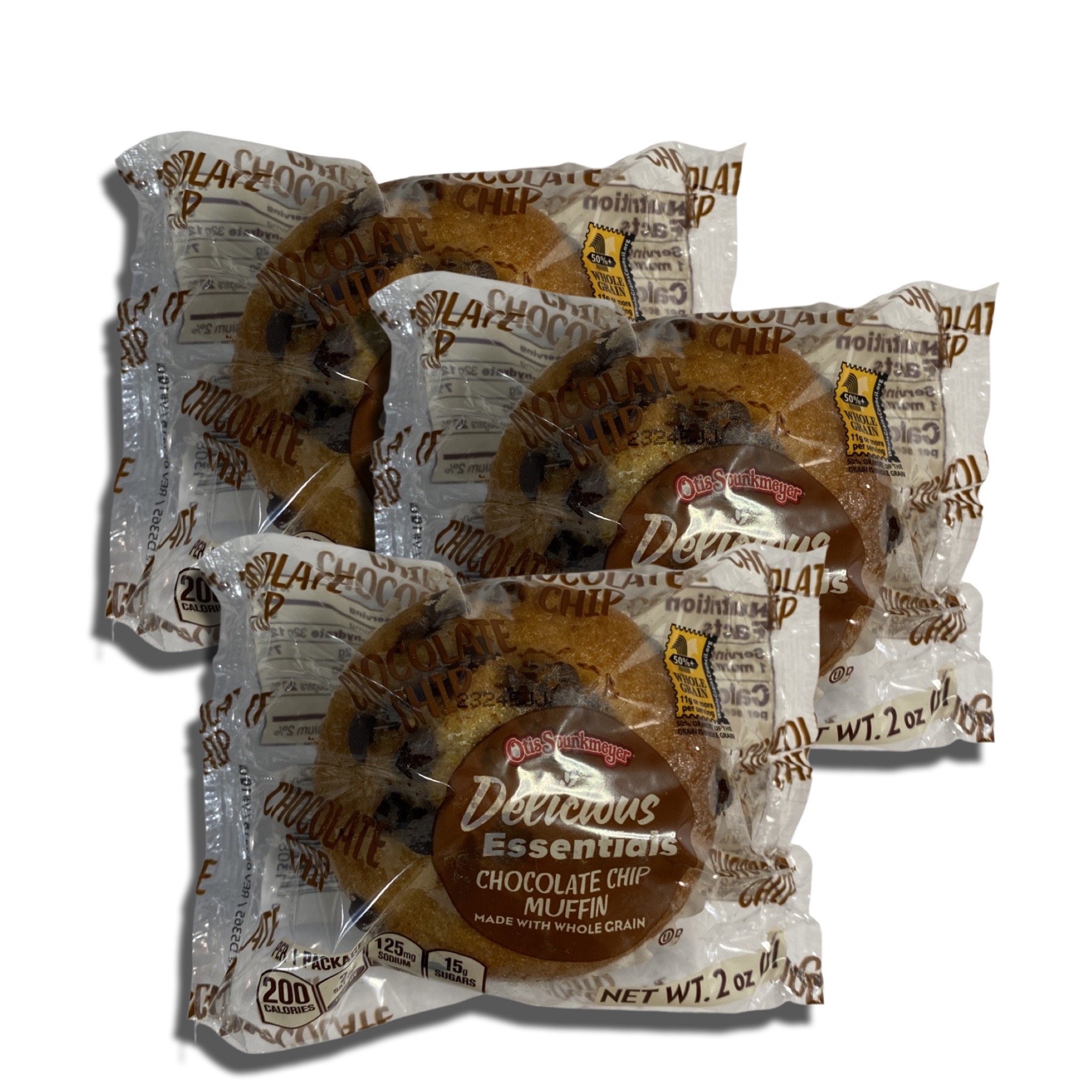 Delicious Essentials Individually Wrapped Muffins Baked by Otis Spunkmeyer   | Value Pack of 12 (Chocolate Chip) 4