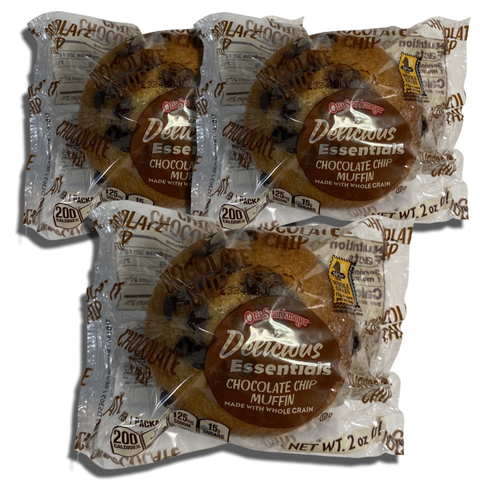 Delicious Essentials Individually Wrapped Muffins Baked by Otis Spunkmeyer   | Value Pack of 12 (Chocolate Chip) 5