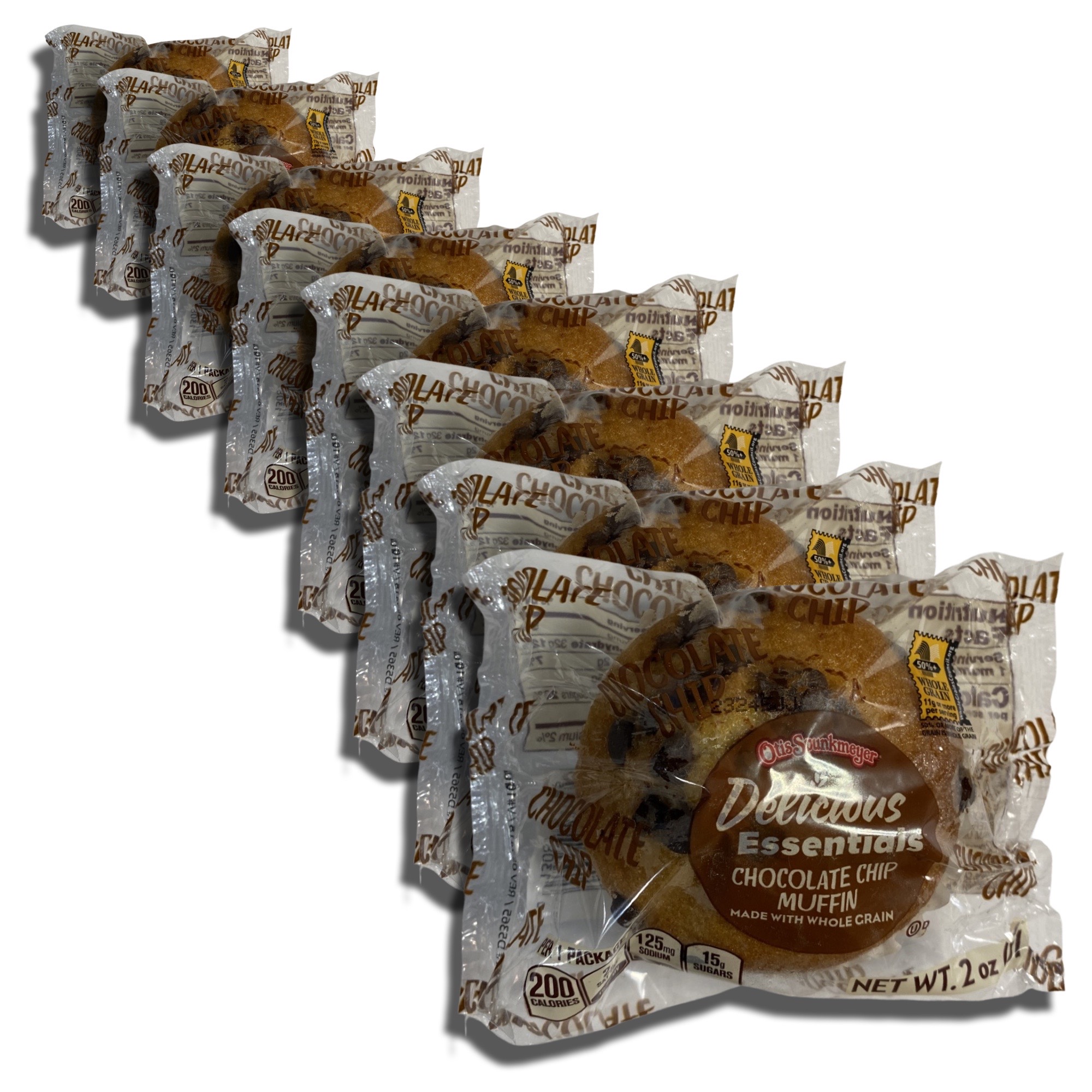 Delicious Essentials Individually Wrapped Muffins Baked by Otis Spunkmeyer   | Value Pack of 12 (Chocolate Chip) 6