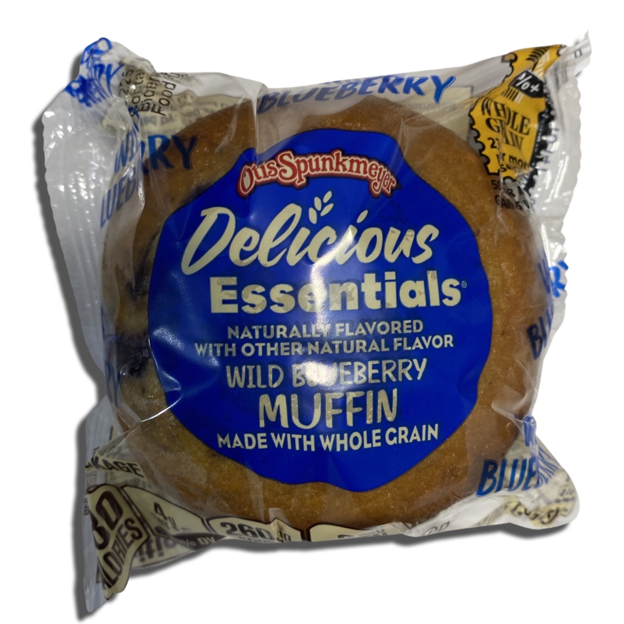 Delicious Essentials Muffins Individually Wrapped   | Baked by Otis Spunkmeyer | Value Pack of 12 (Wild Blueberry)