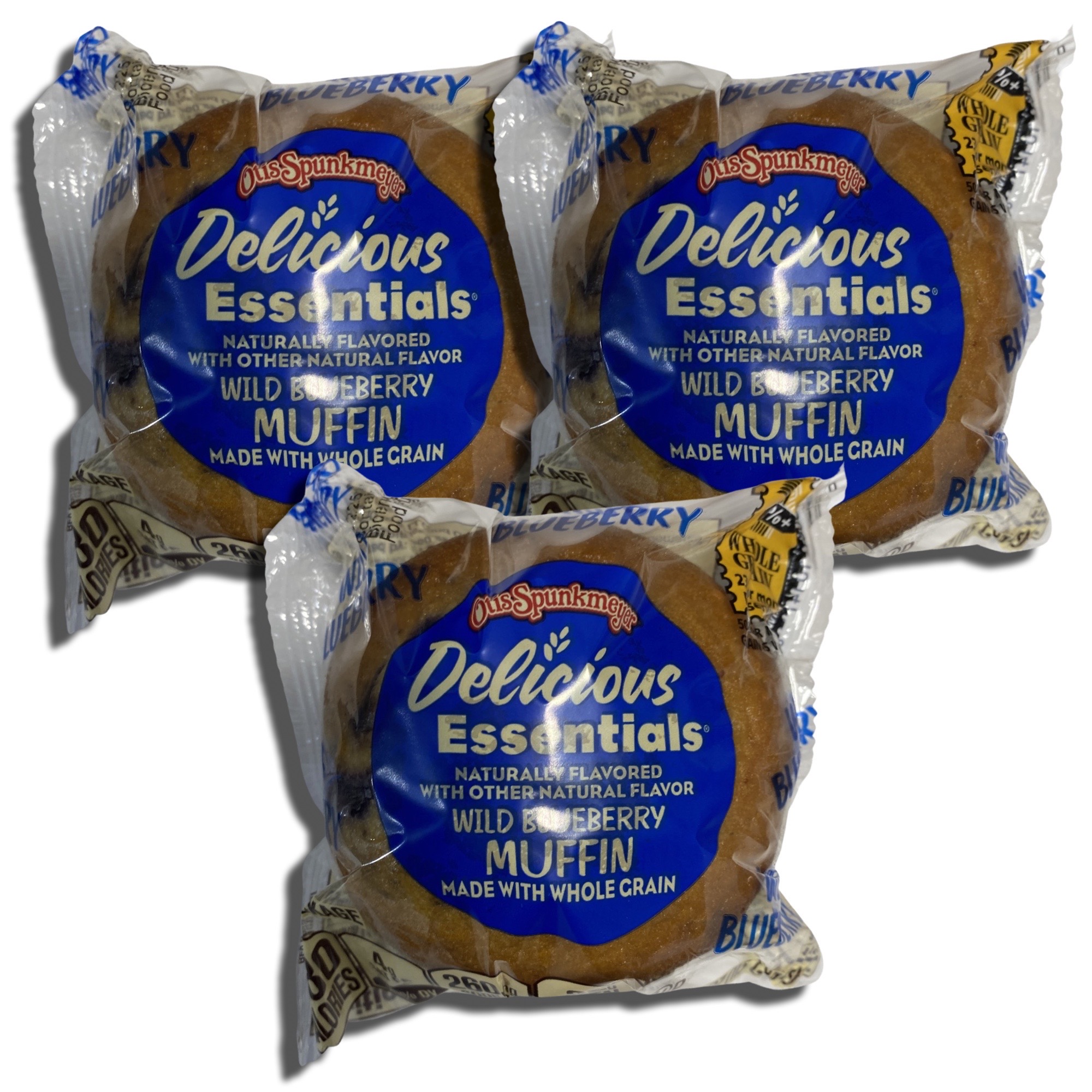 Delicious Essentials Muffins Individually Wrapped   | Baked by Otis Spunkmeyer | Value Pack of 12 (Wild Blueberry) 5