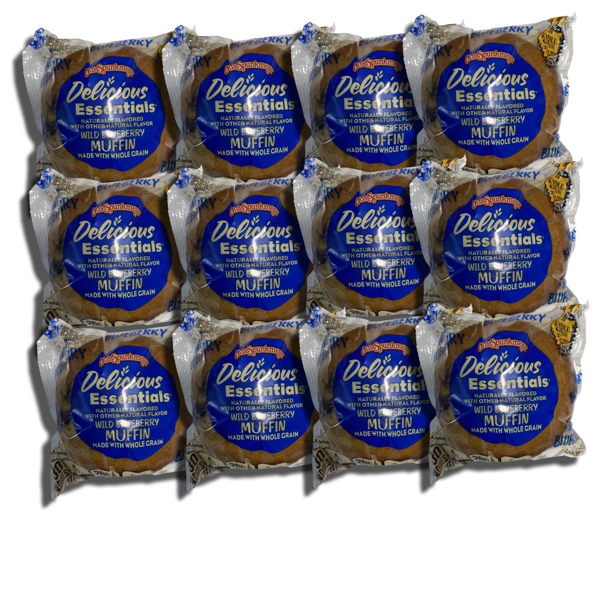 Delicious Essentials Muffins Individually Wrapped   | Baked by Otis Spunkmeyer | Value Pack of 12 (Wild Blueberry) 2