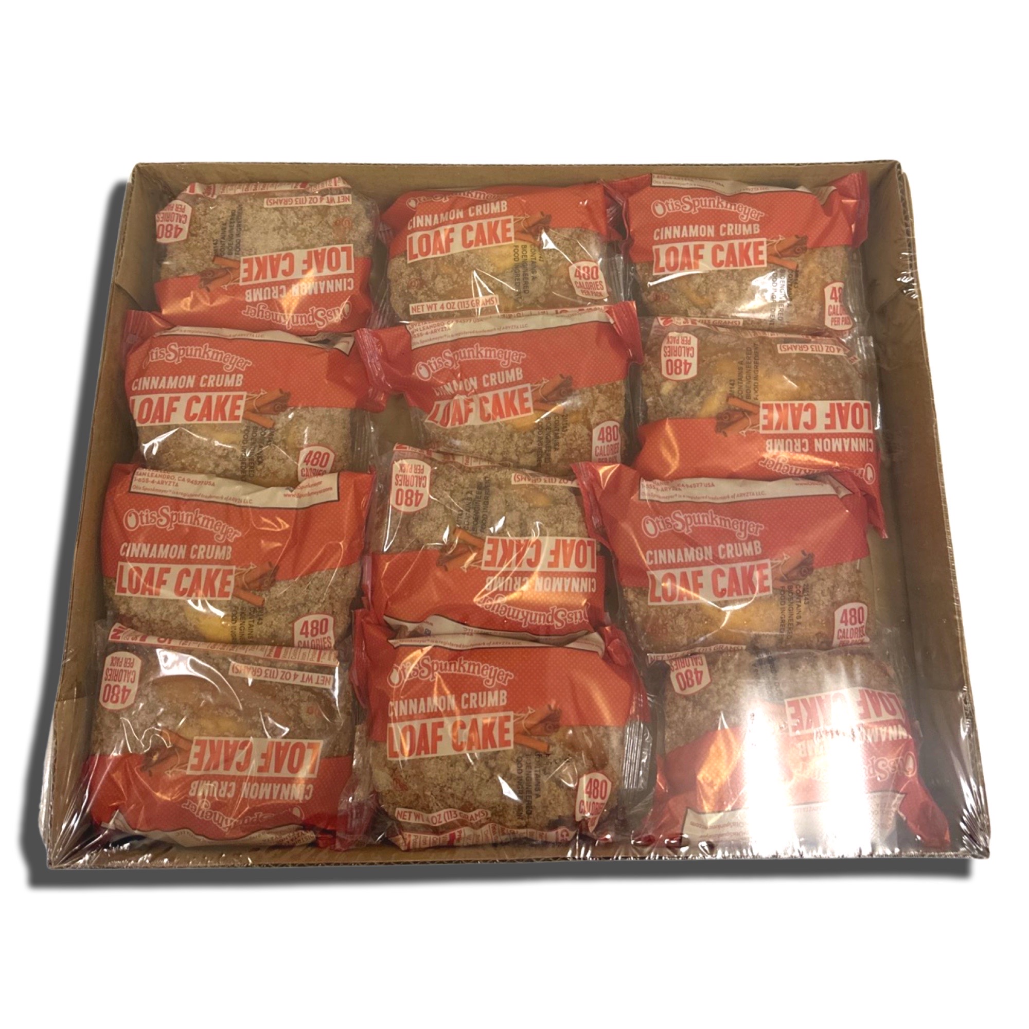 Otis Spunkmeyer Individually Wrapped Cinnamon Cake Crumb Loaf, 4 Oz, 12 Count 4