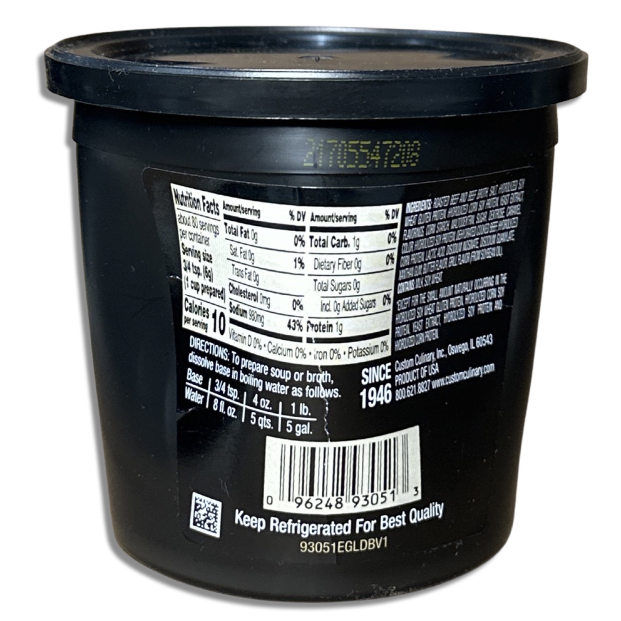 Beef Base by Custom Culinary | 1 Pound Tub 2