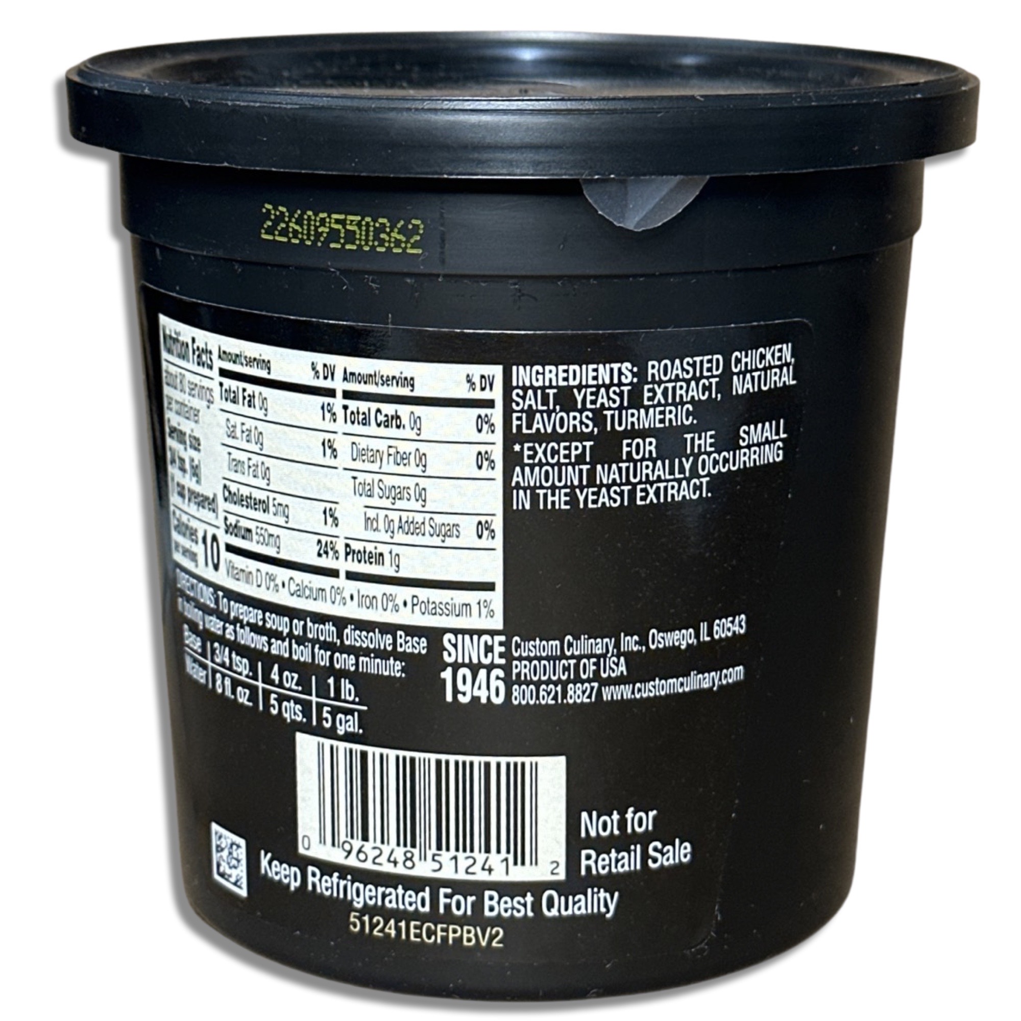 Chicken Base by Custom Culinary 1 Pound Tub 2