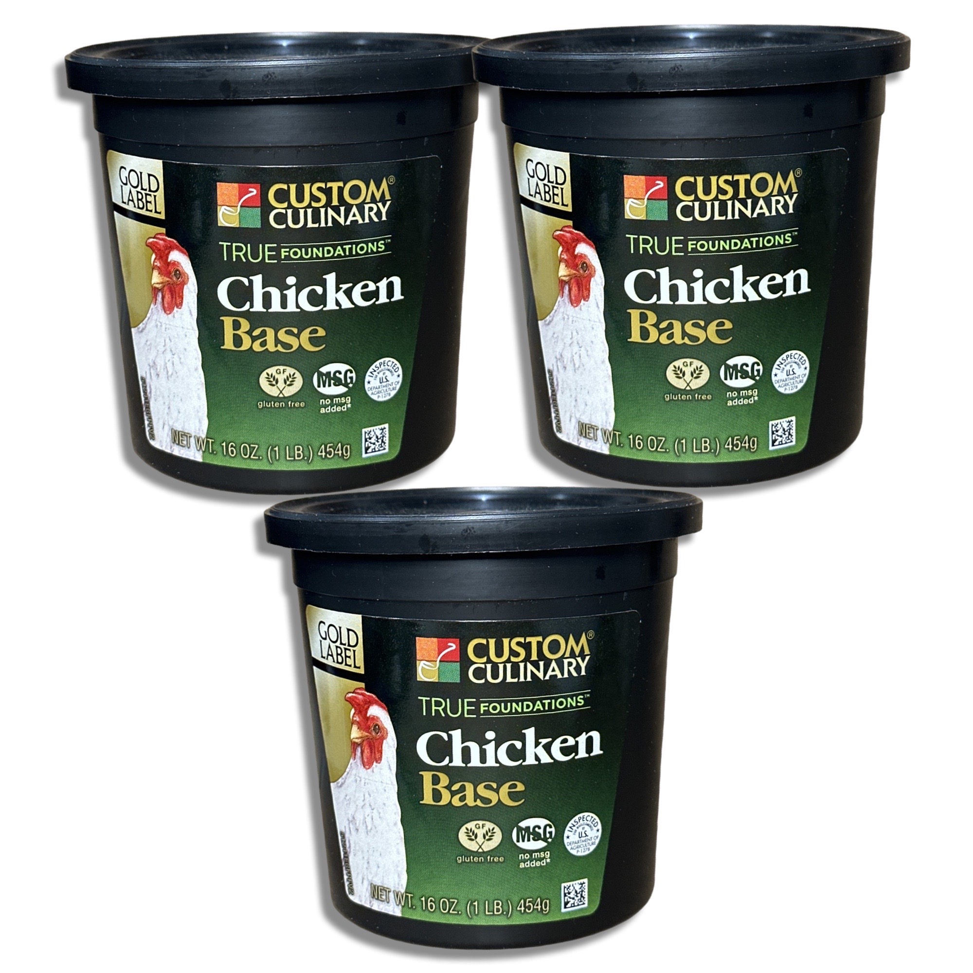 Chicken Base by Custom Culinary 1 Pound Tub 4