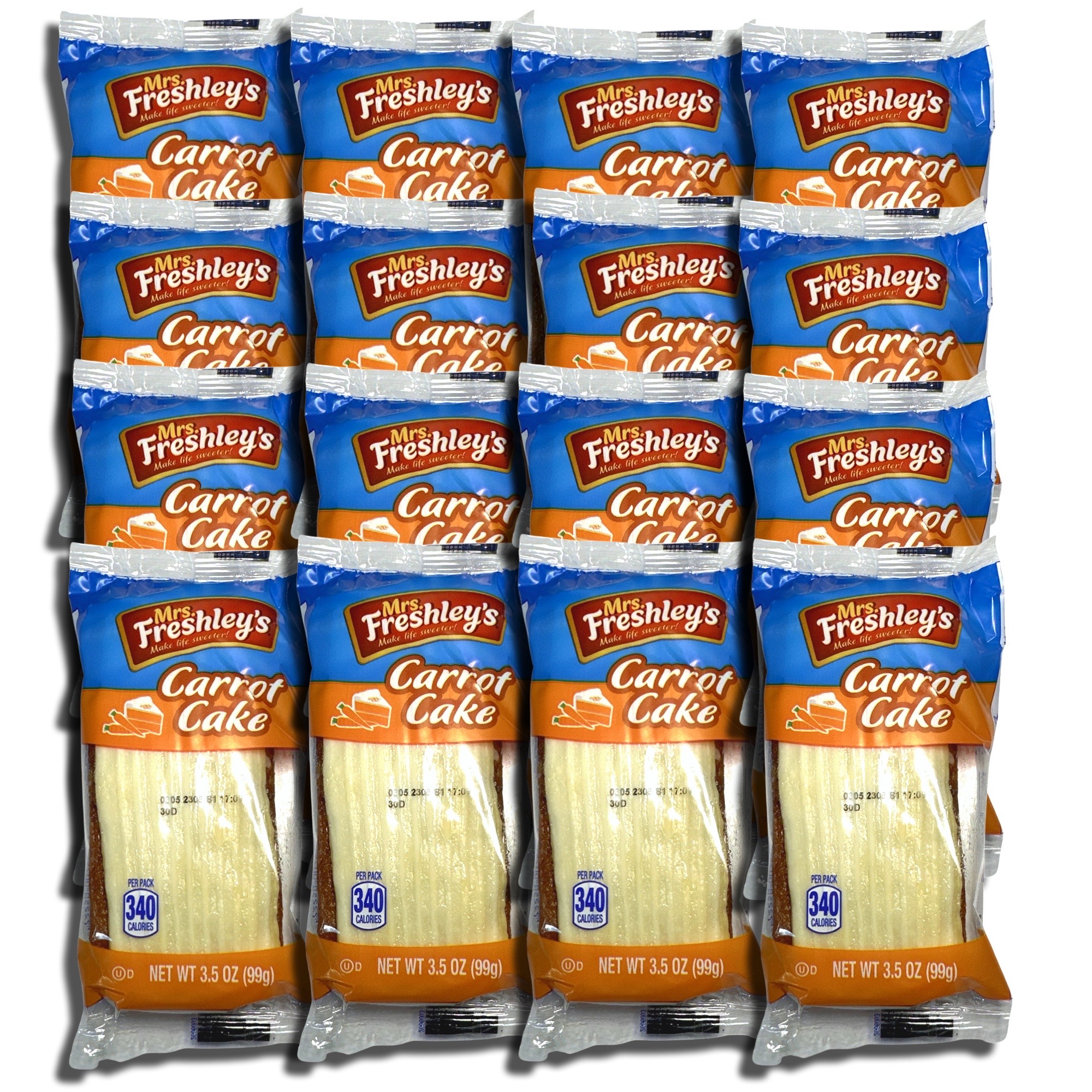 Mrs. Freshley's Iced Carrot Cake Value Pack 16 Count