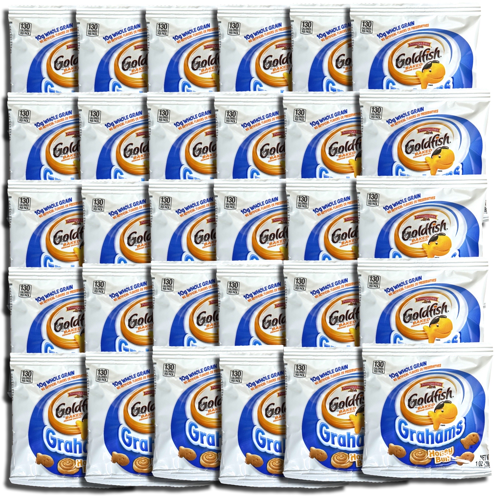 Goldfish Whole Grain Honey Bun Grahams To Go, 30 Packs 3