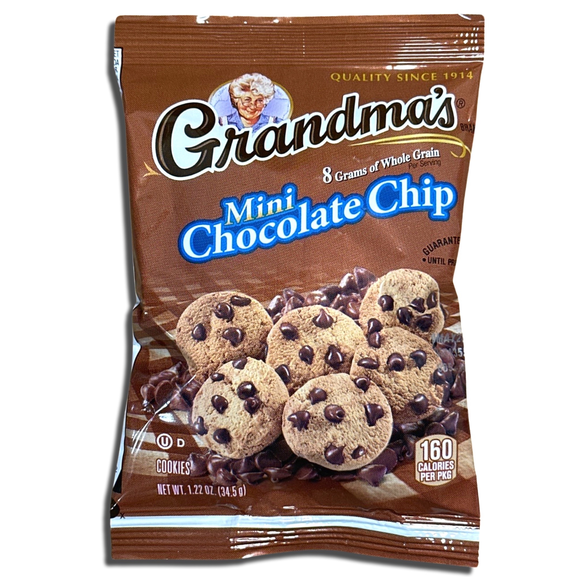 Grandma's Whole Grain Mini Chocolate Chip Cookies, 1.22 Oz, 10 Ct