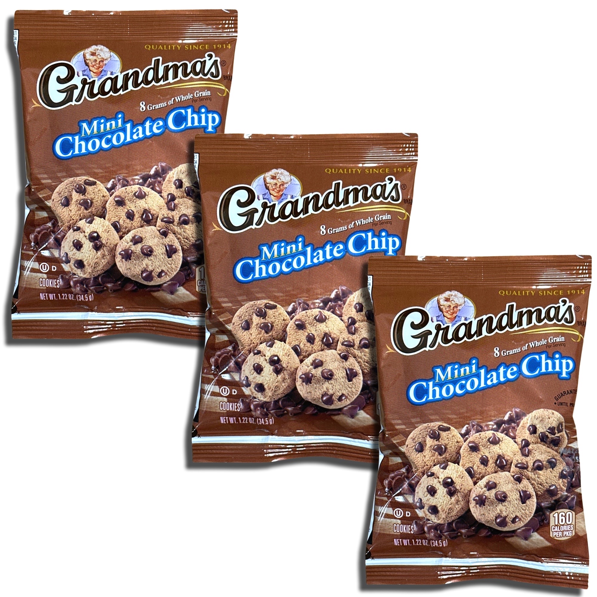 Grandma's Whole Grain Mini Chocolate Chip Cookies, 1.22 Oz, 10 Ct 4