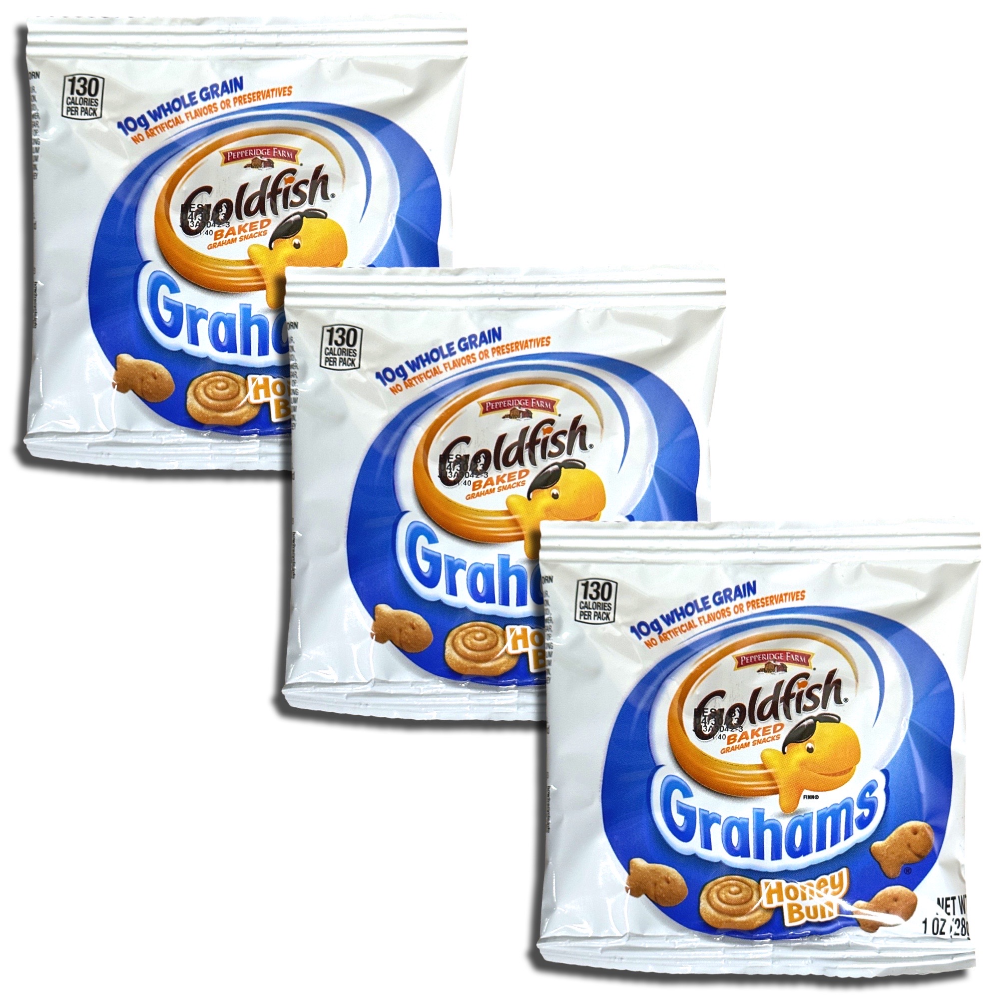 Goldfish Whole Grain Honey Bun Grahams To Go, 30 Packs