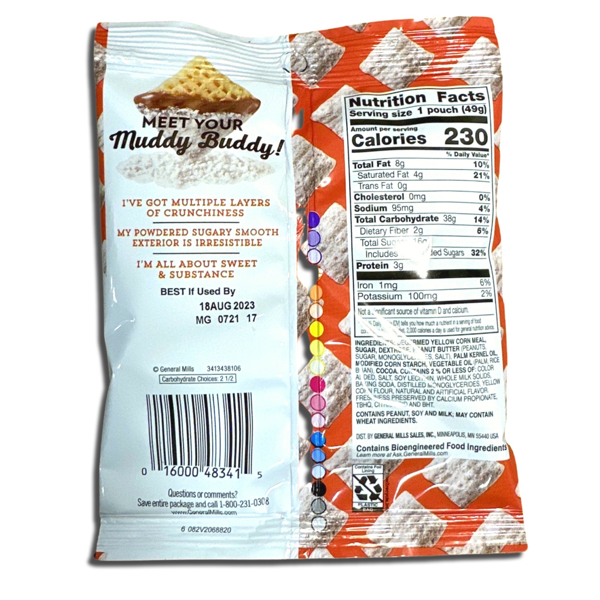 Muddy Buddies Peanut Butter and Chocolate Snack Mix   1.75 Oz | Value Pack of 20 2