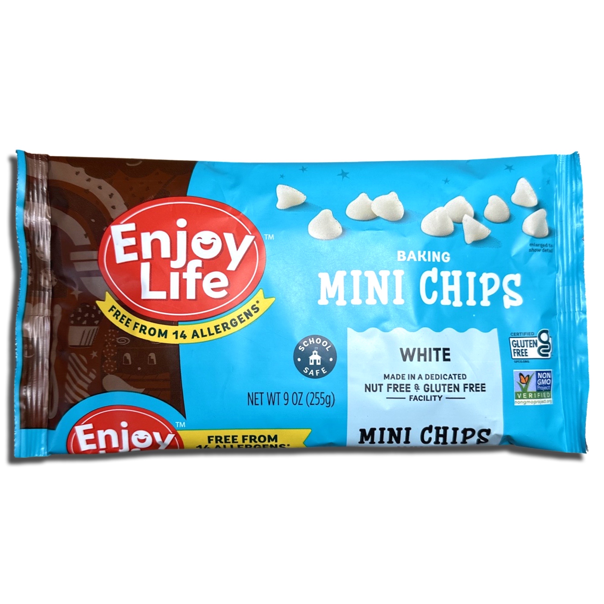 Enjoy Life White Chocolate Mini Baking Chips, Allergen Free, School Approved, 3 Bags 3