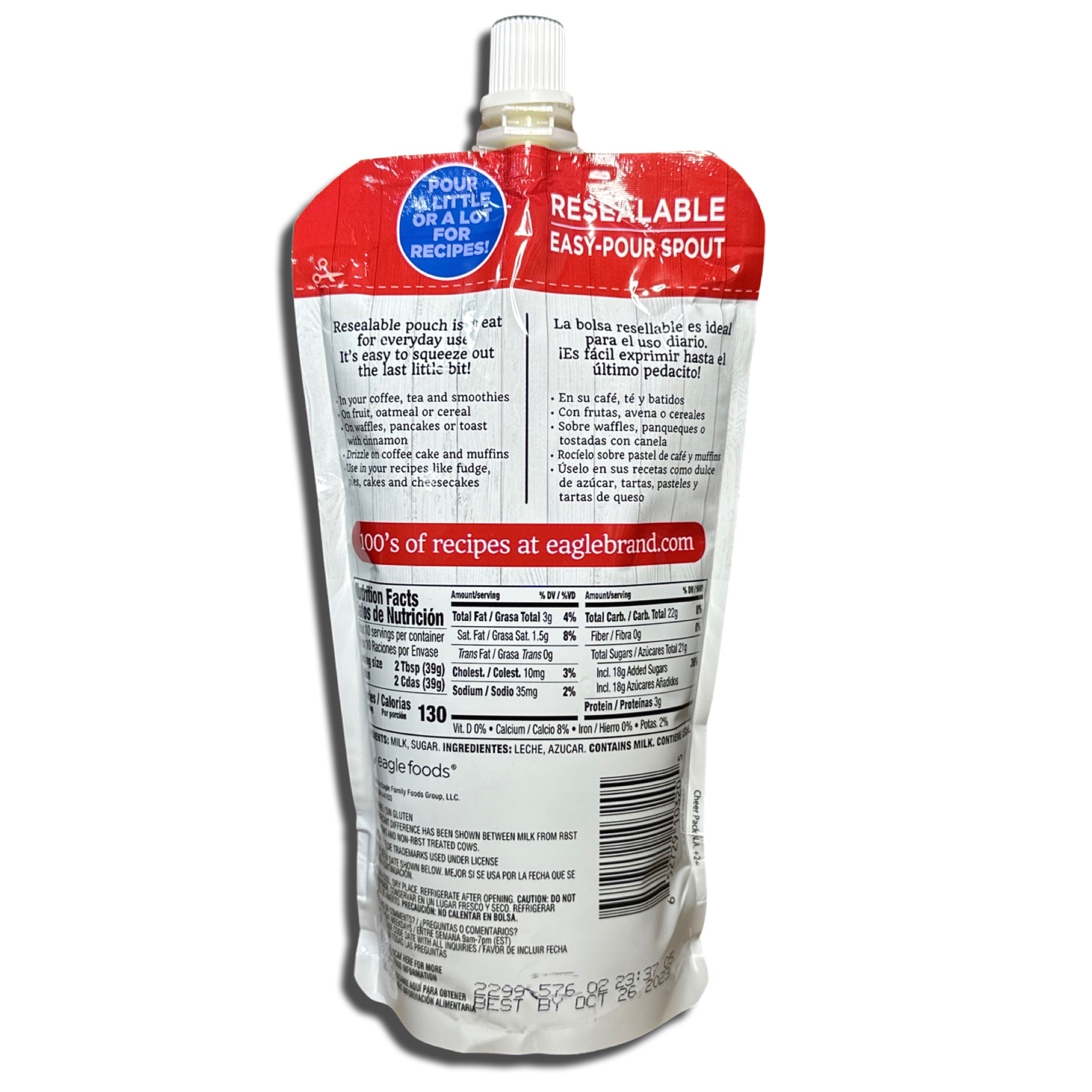 Sweetened Condensed Milk by Eagle Brand   14 Ounce Pouch | Pack of 3 6