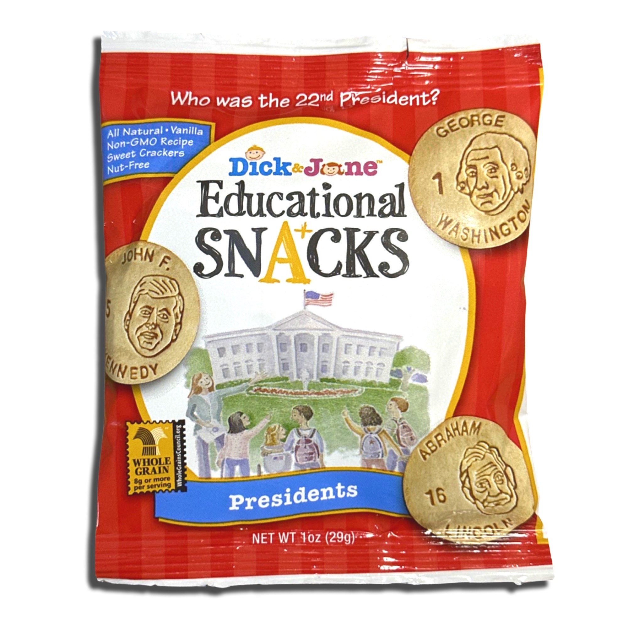 Educational Snack Crackers by Dick & Jane | 1 Ounce | Variety | Pack of 30 7