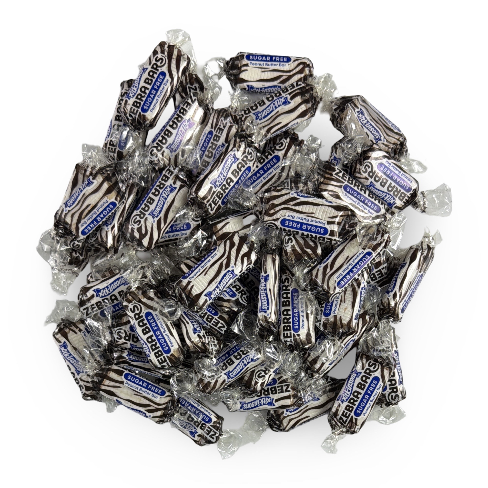 Atkinson Zebra Sugar Free Peanut Butter Bars | 5 Pound Bag