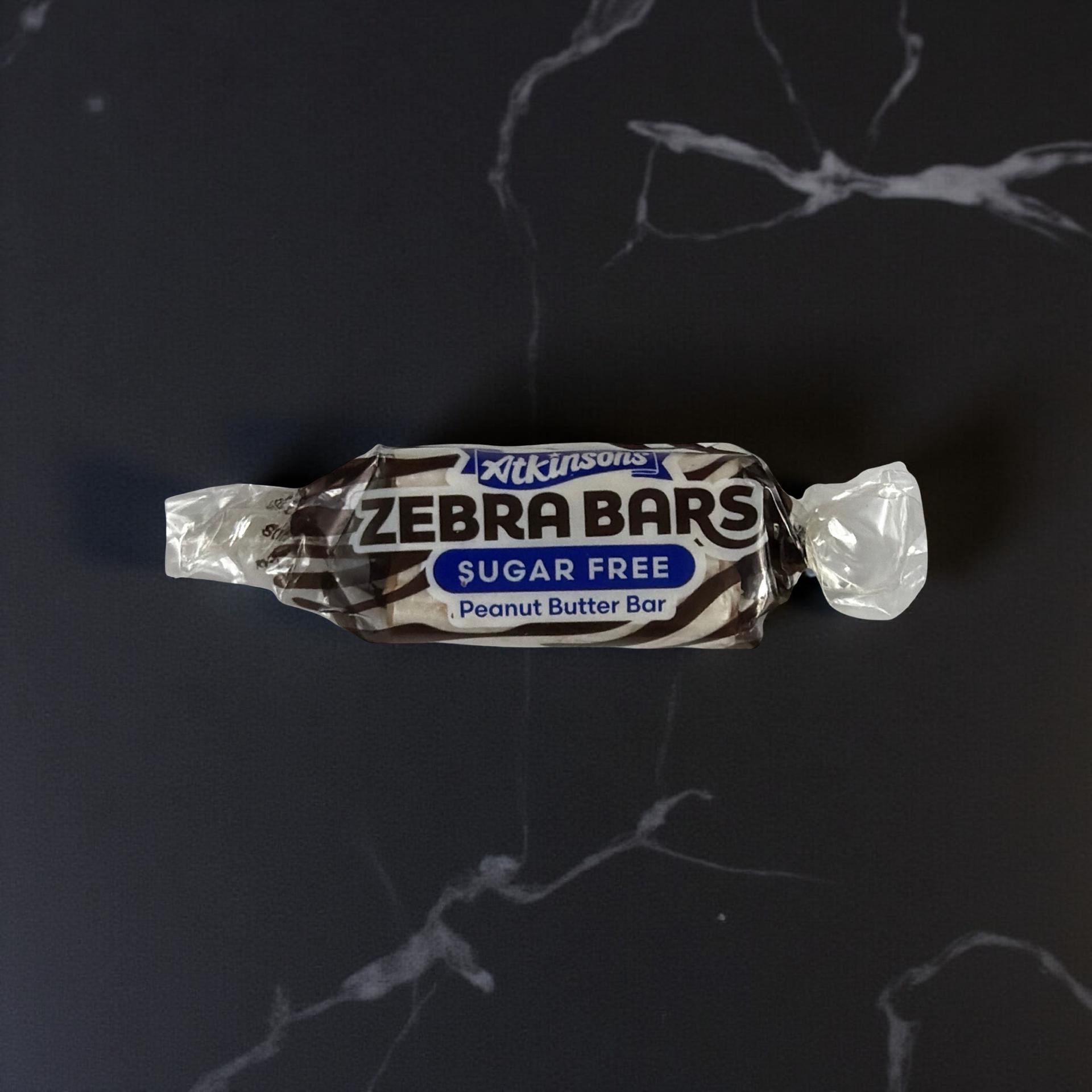 Atkinson Zebra Peanut Butter Bars Sugar Free 1lb 6