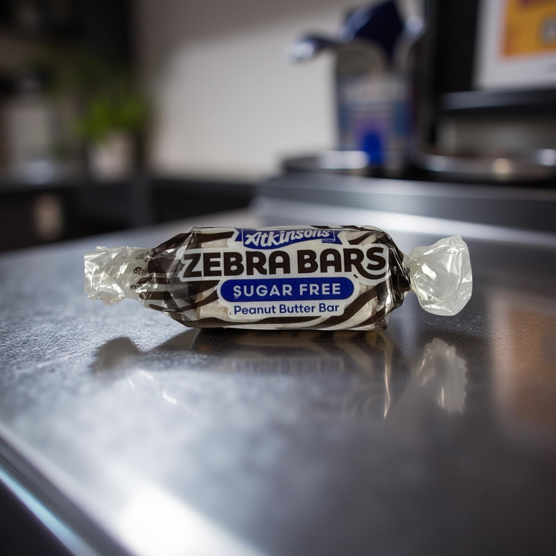 Atkinson Zebra Peanut Butter Bars Sugar Free 1lb 5