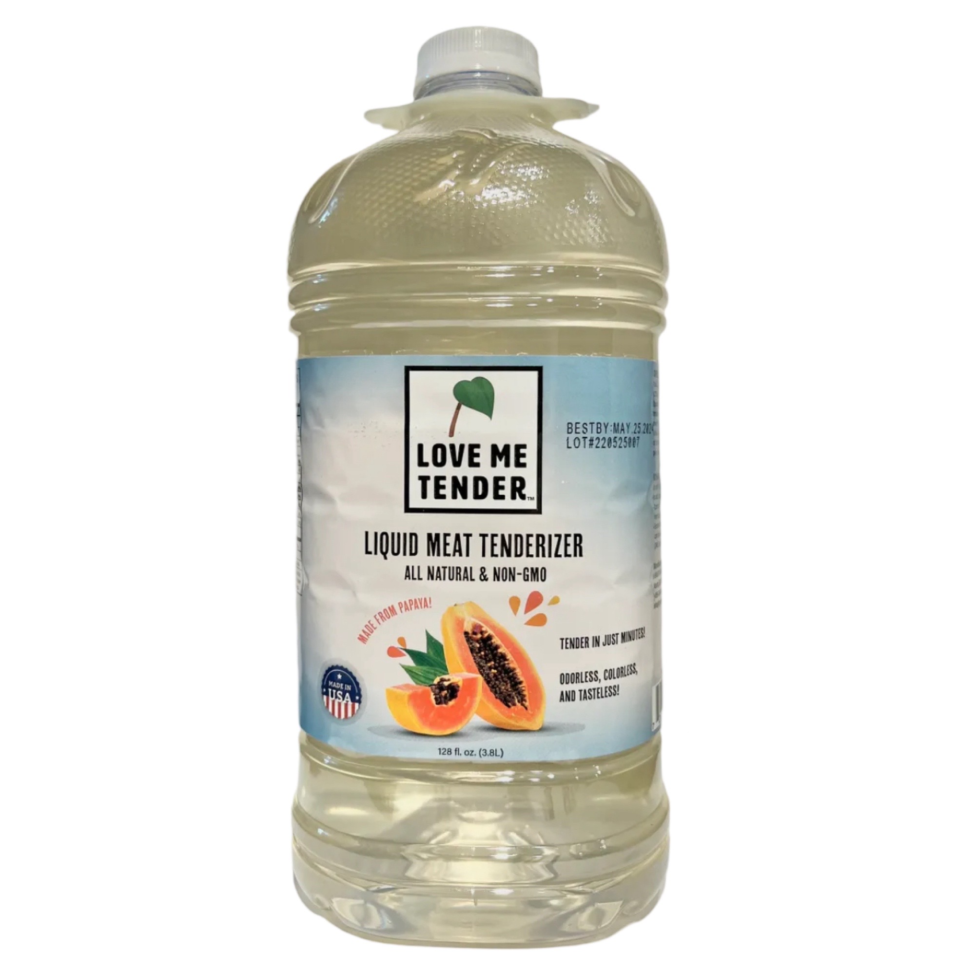 Love Me Tender Liquid Meat Tenderizer, 128 Fl. Oz. [mis-dated bottles are good until 2030]