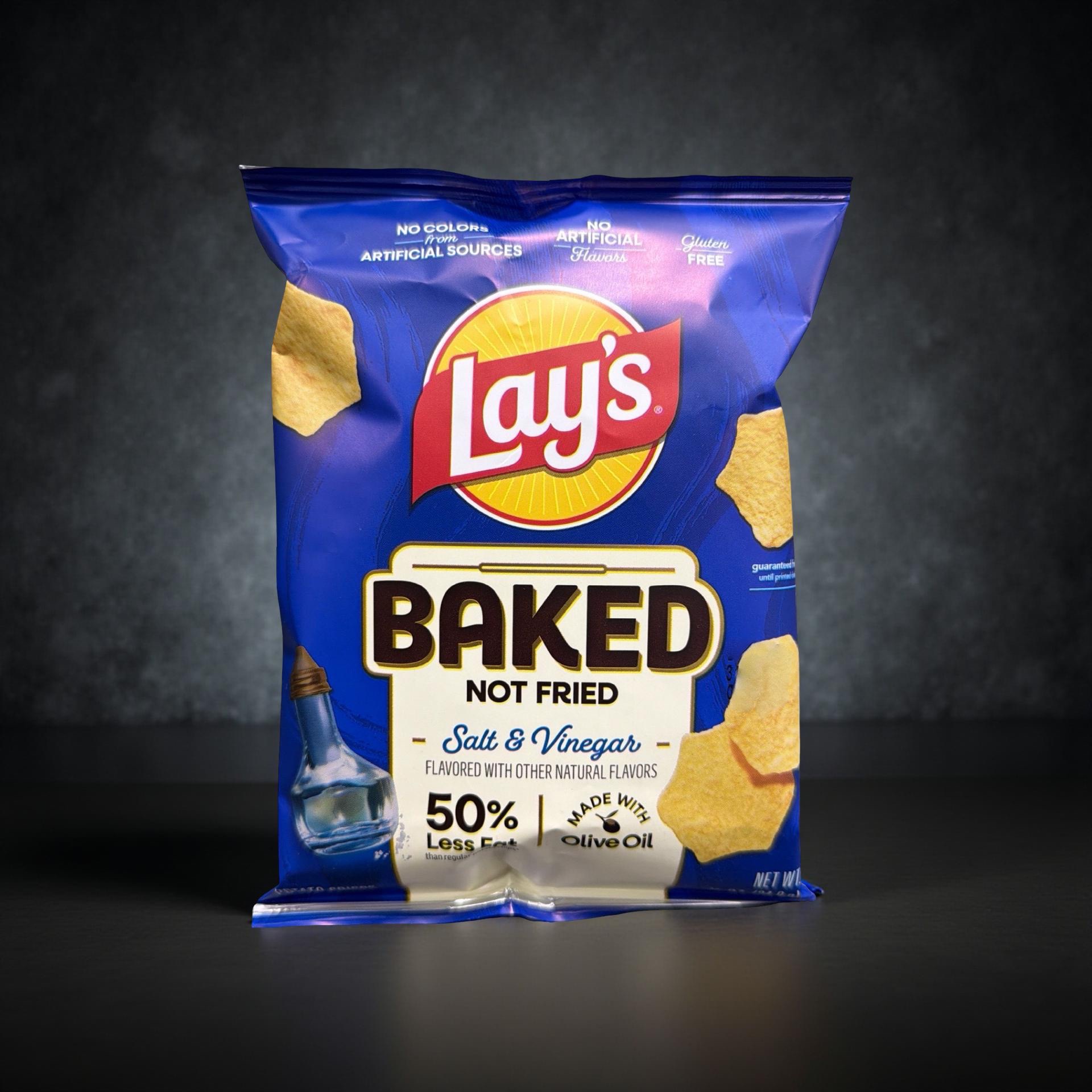 Baked Lay's Potato Crisps Salt & Vinegar, 0.875 Ounce, 60 Per Case 3
