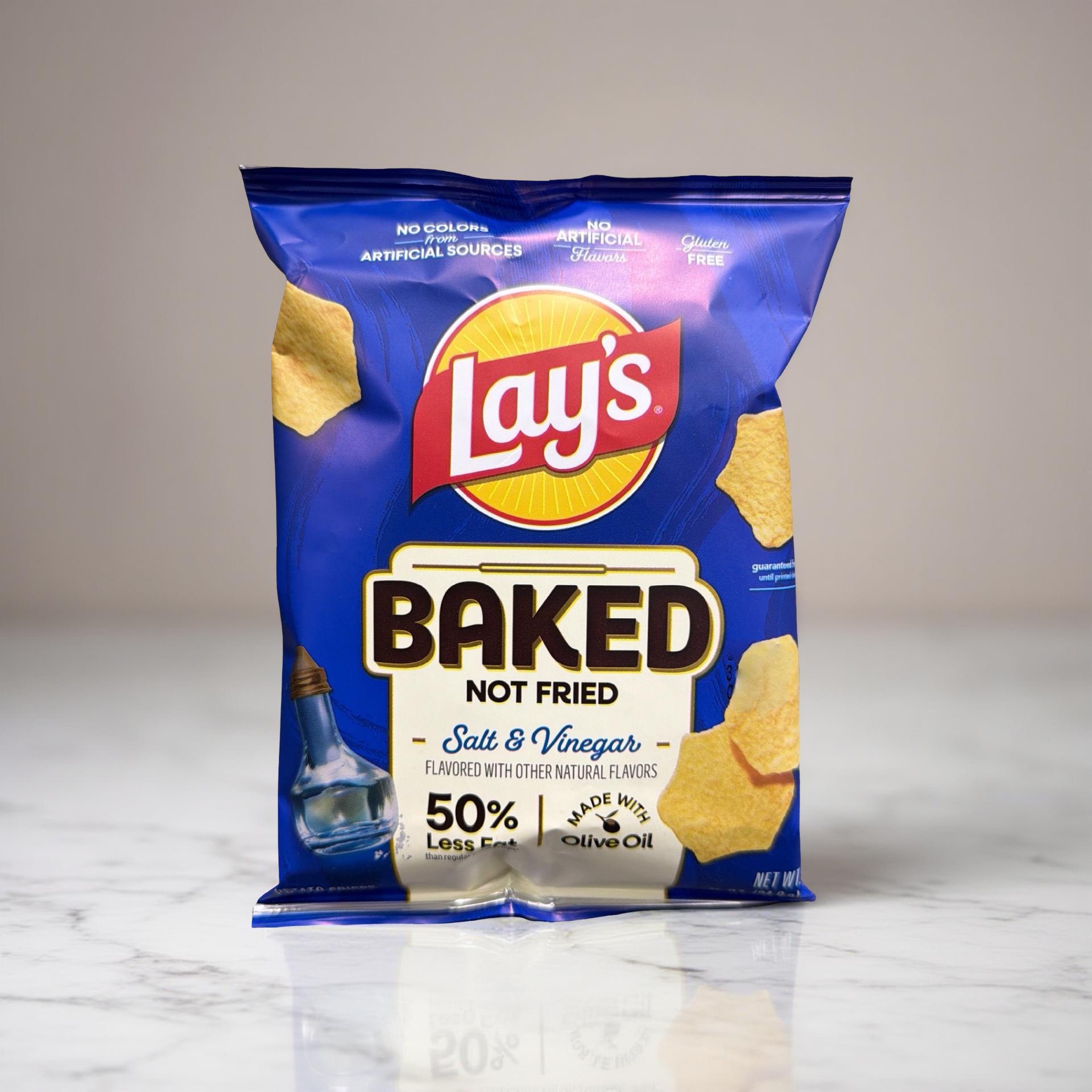 Baked Lay's Potato Crisps Salt & Vinegar, 0.875 Ounce, 60 Per Case 5
